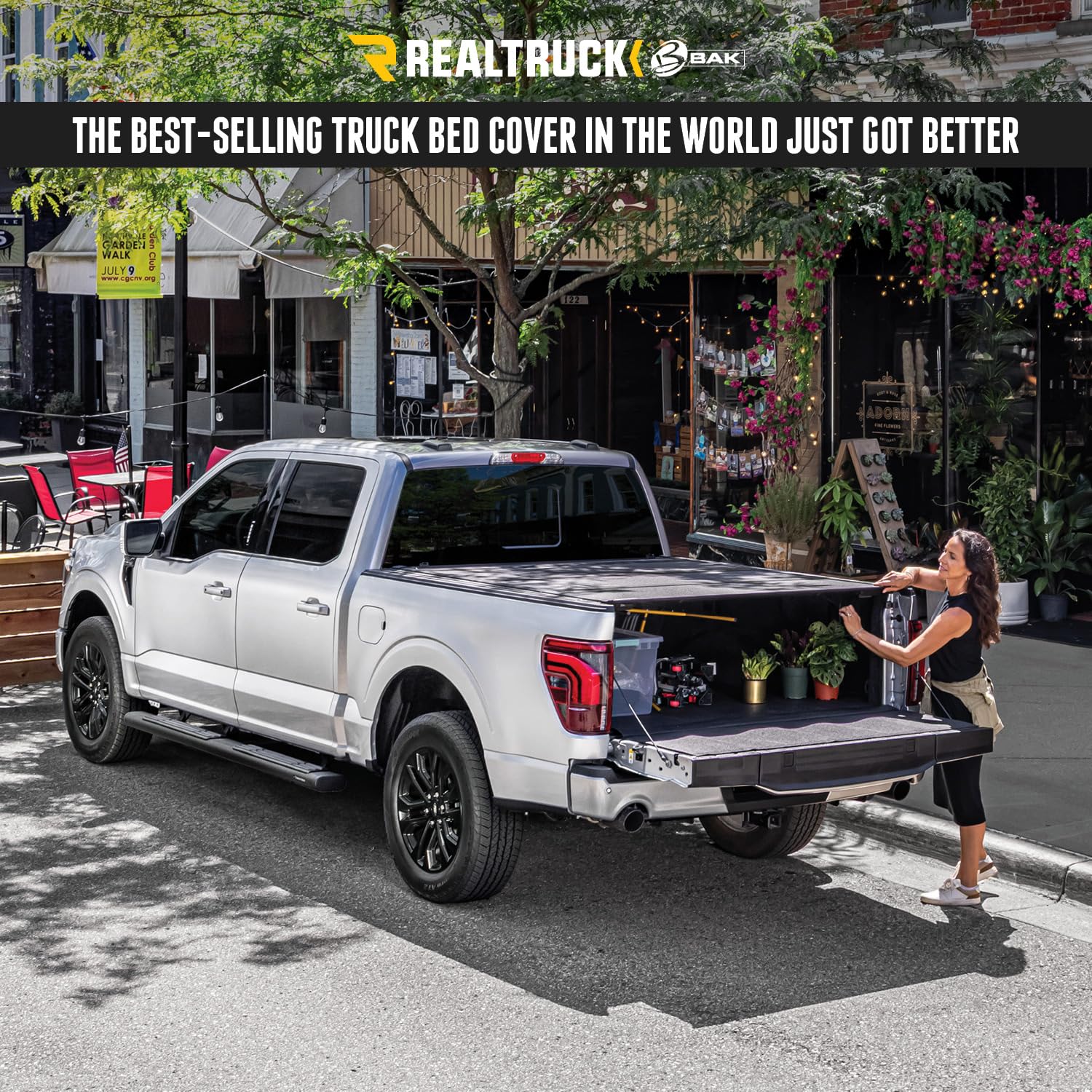 BAK BAKFlip MX4 Hard Folding Truck Bed Tonneau Cover | RealTruck 448330 | Fits 2017-2026 Ford F-250/350 Super Duty 6' 10" Bed (81.9")