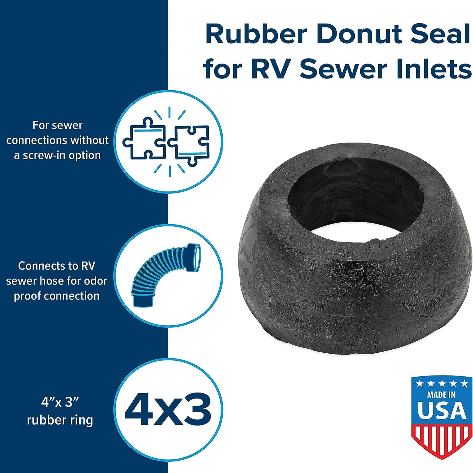 Sewer Hose Camco Seal - 4" x 3" 39312