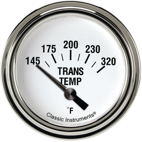 White Hot Classic Instruments 2-5/8" Transmission Temperature Gauge WH227SLF