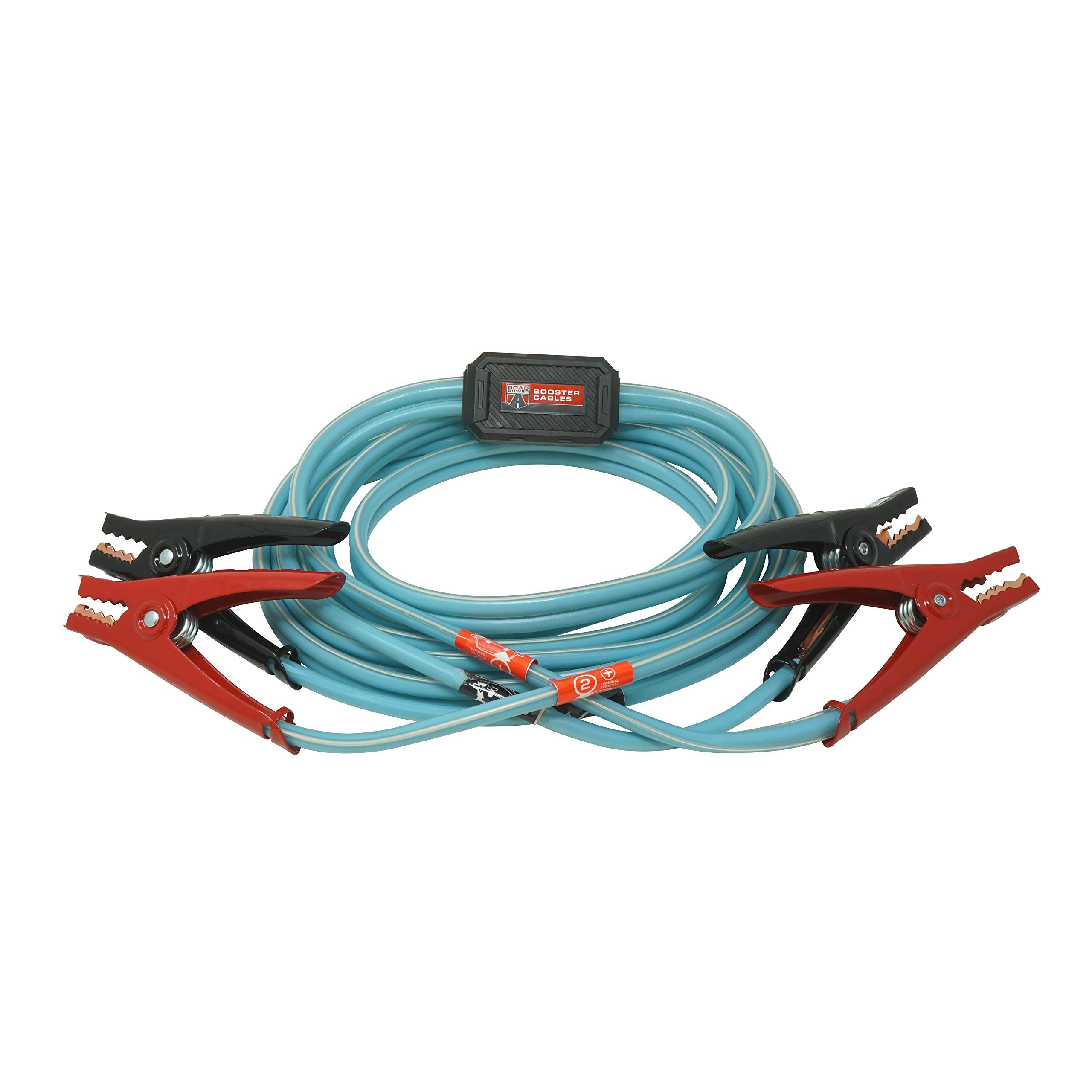 84696616 Road Power 6 Gauge; 16' Blue Booster Cables With Exclusive Road Glow Technology
