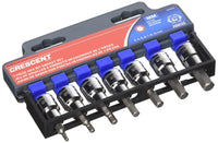 Crescent 3/8" Drive 7 Piece Hex Bit Metric Socket Set - CBSS1N