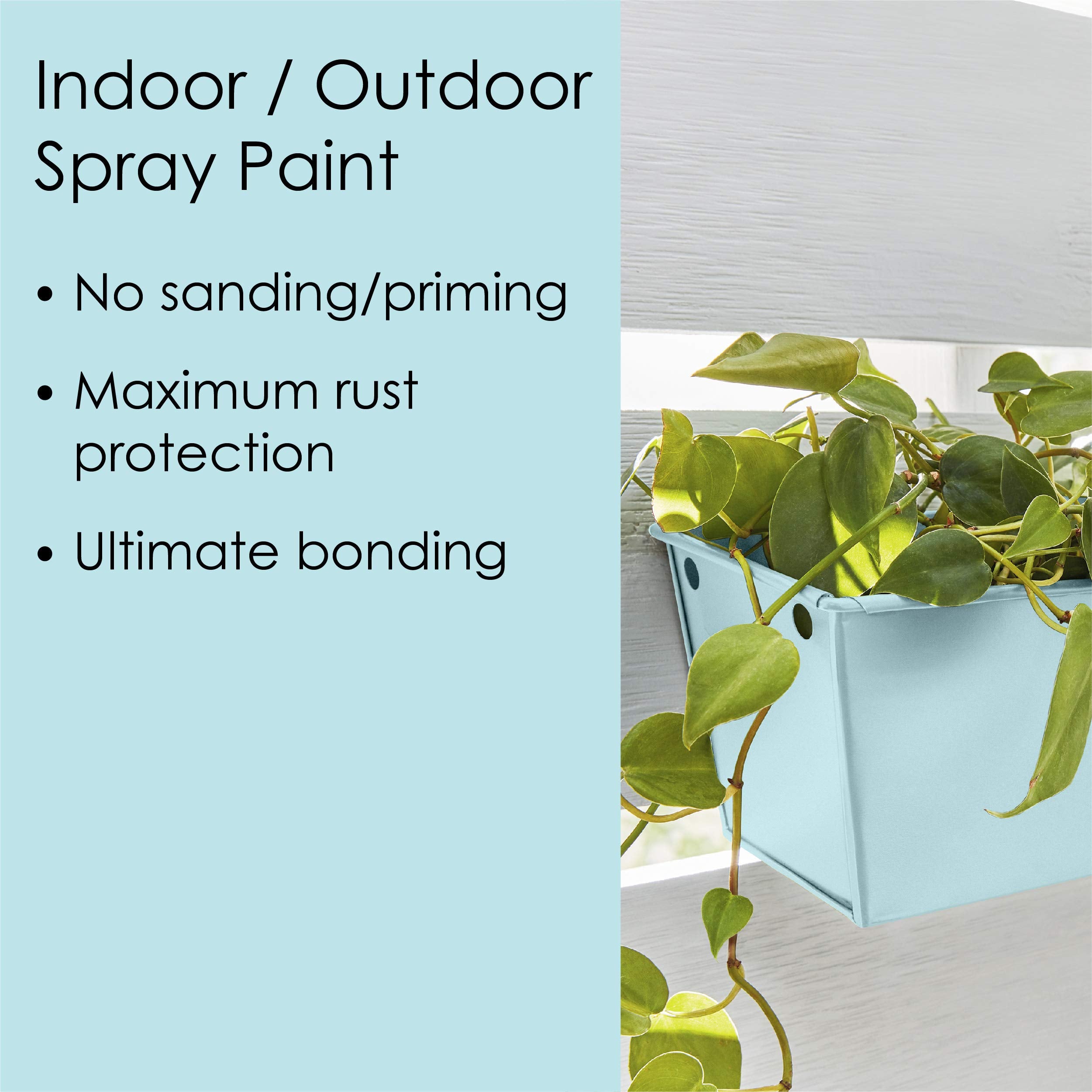 Krylon All-In-One Adhesive Spray Paint for Indoor/Outdoor Use, 12 oz, Spring Shower