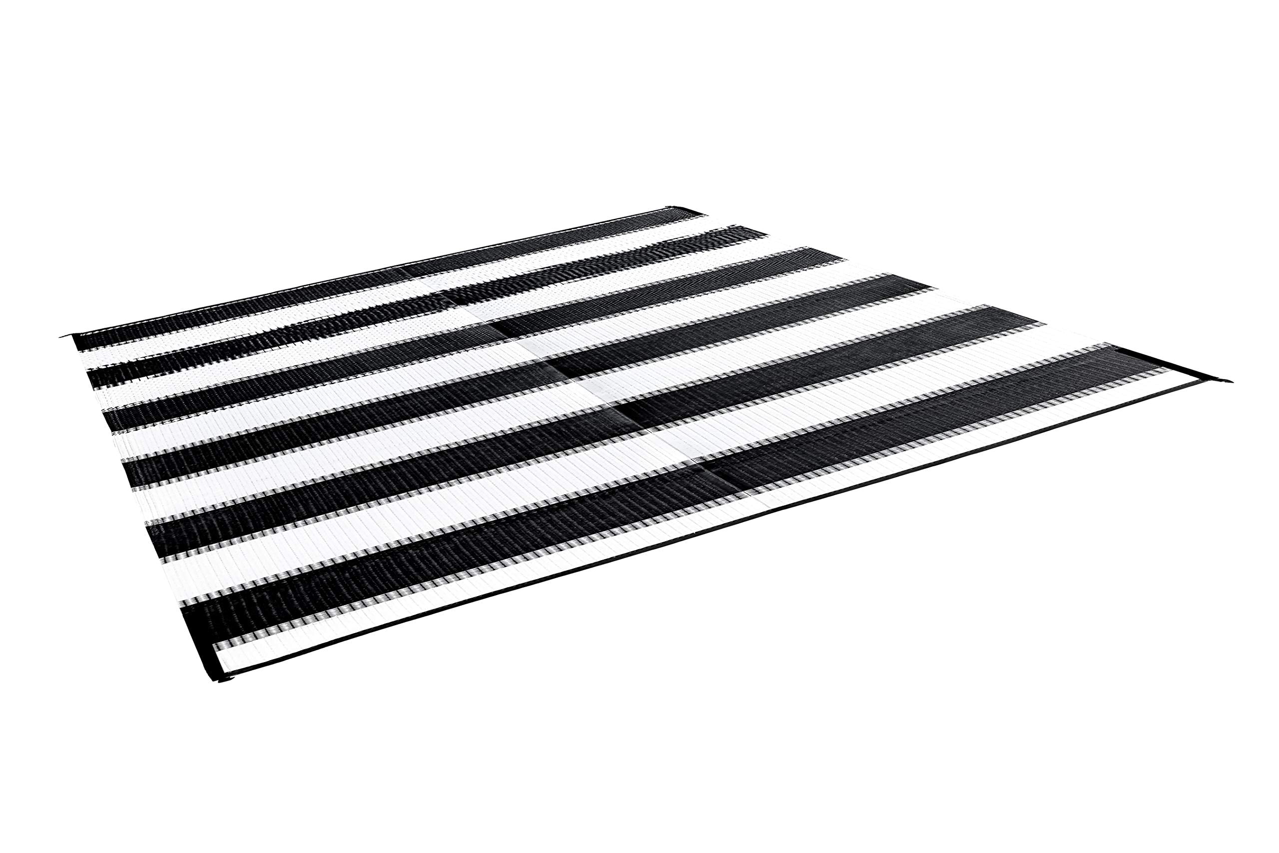 Awning Camco Leisure Mat-Charcoal Stripe 6' X 9' 42873