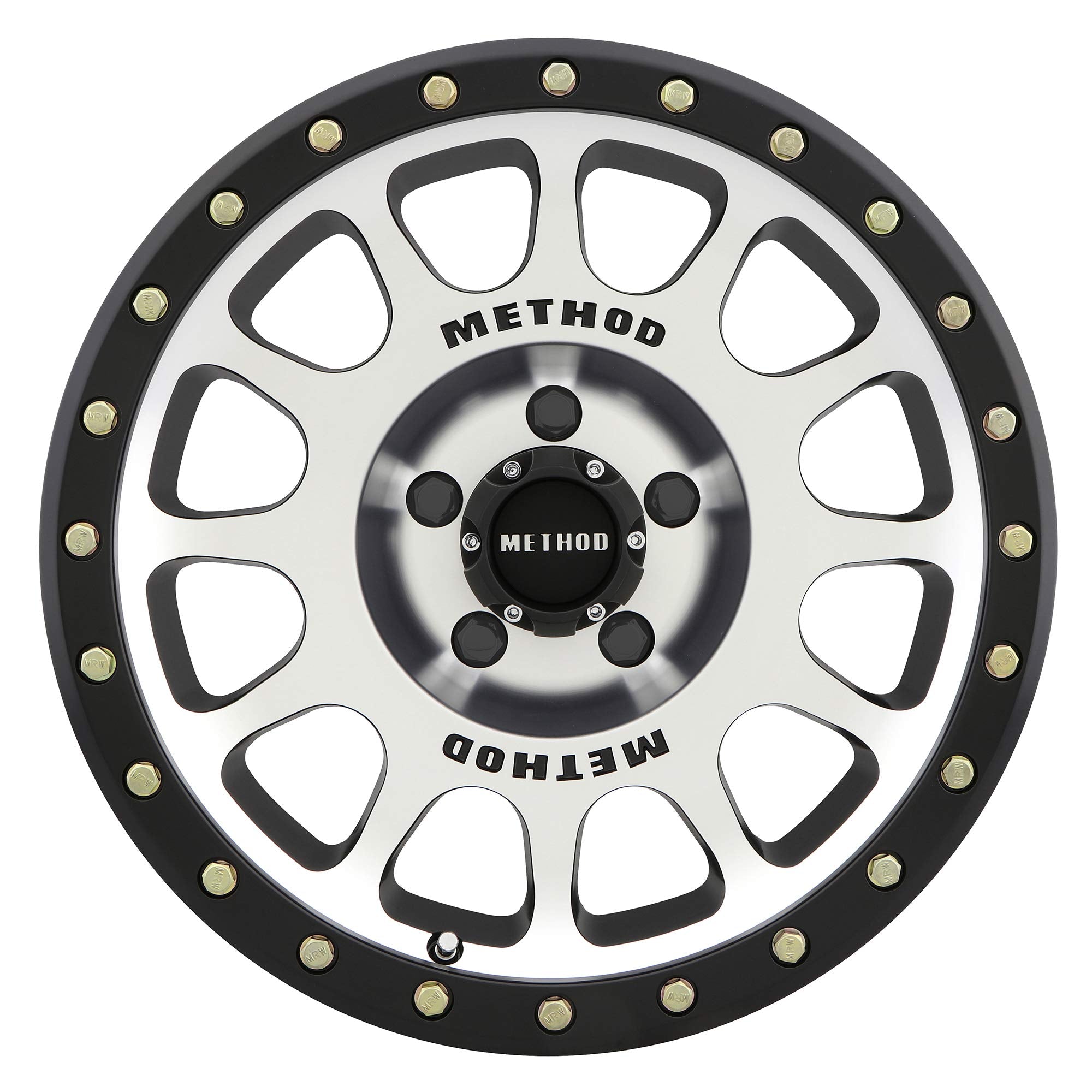 305 NV Method Race Wheels Machined/Black Street Loc 16x8" 5x4.5", 0mm offset 4.5" Backspace, MR30568012300