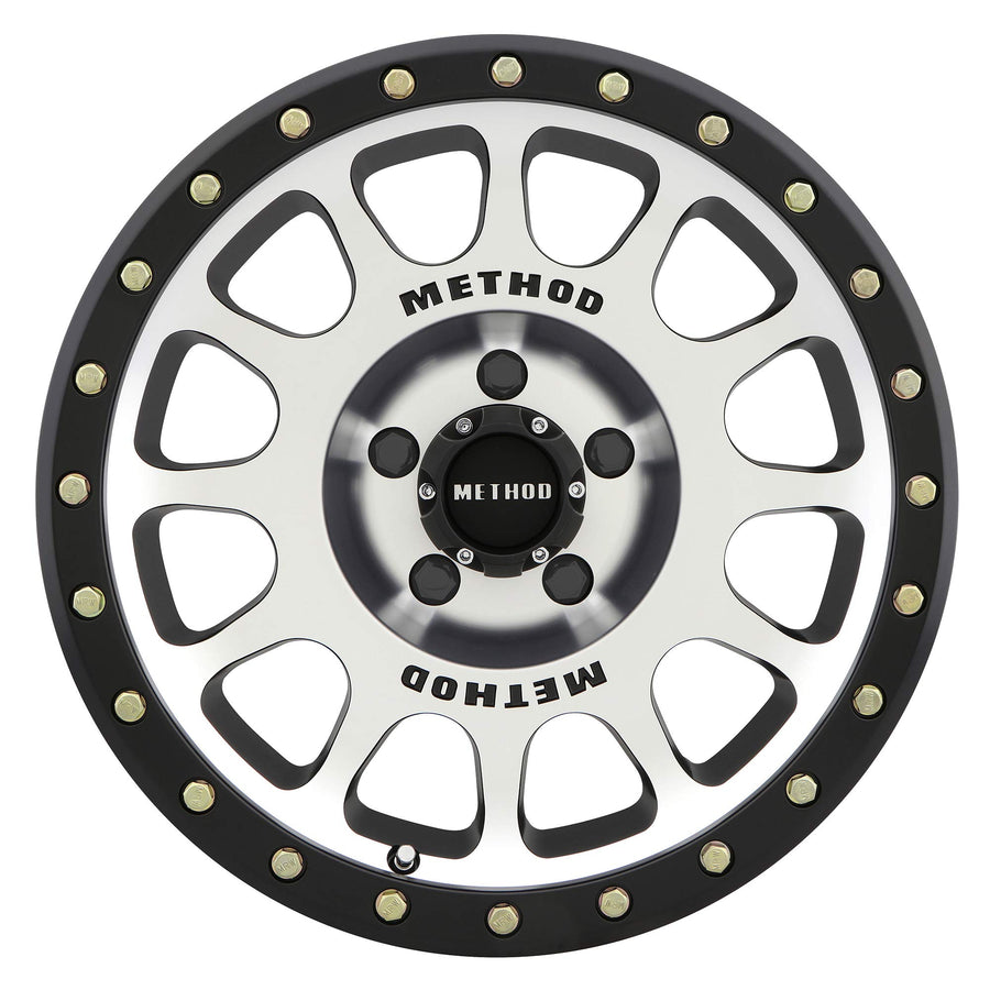 305 NV Method Race Wheels Machined/Black Street Loc 16x8" 5x4.5", 0mm offset 4.5" Backspace, MR30568012300