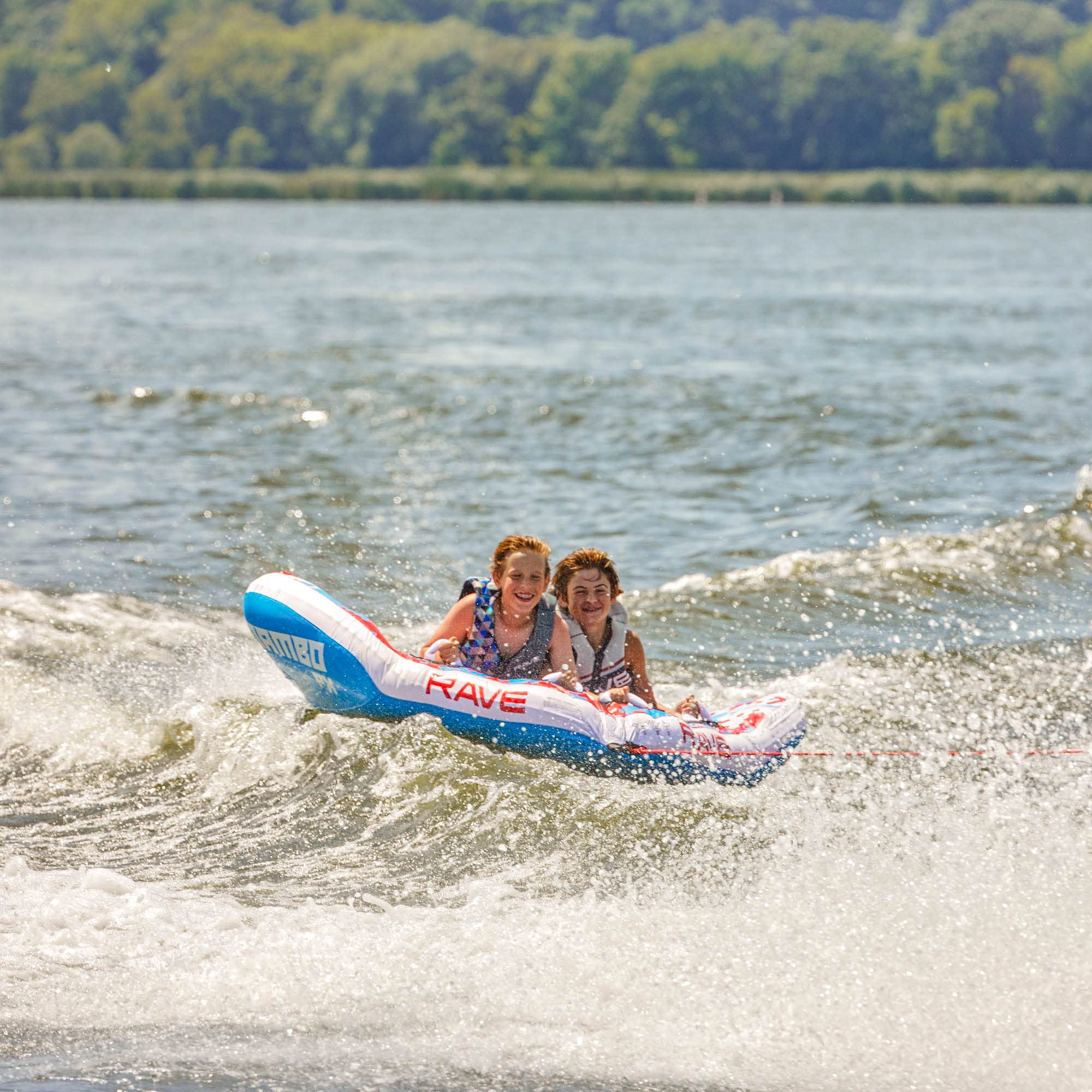 Mambo PX Rave Sports Boat Towable Tube - Inflatable Tube for 1-2 Riders