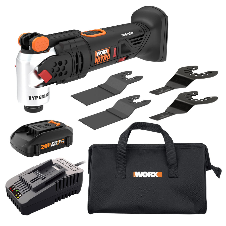 20V Worx Nitro WX697L Power Share Cordless Oscillating Multi-Tool with Brushless Motor