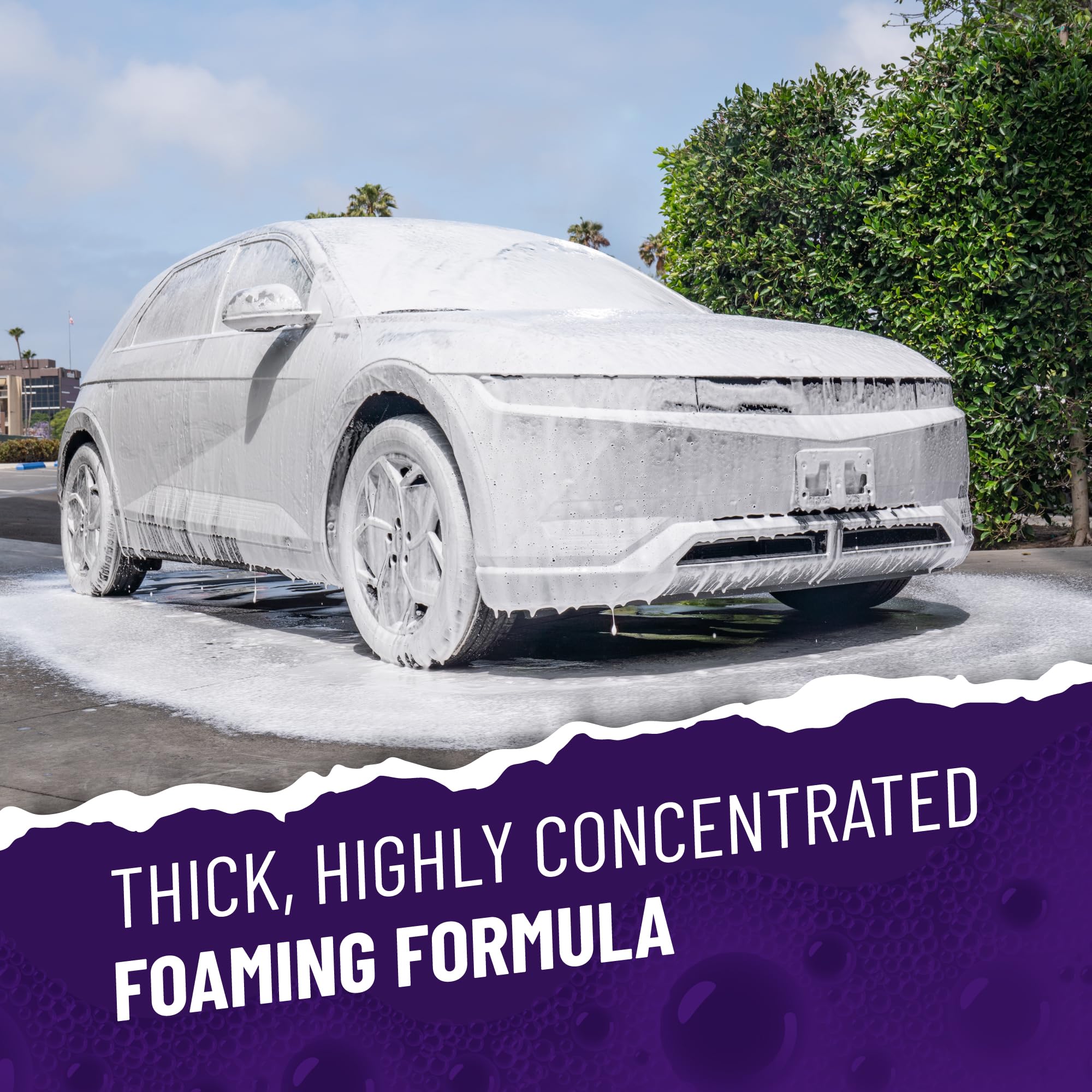 Chemical Guys Foaming Car Wash Soap Extreme Bodywash & Wax - Soap for Foam Cannons, Foam Guns, or Bucket Washes for Cars, Trucks, Motorcycles, RVs, and More, Grape Scent - 16 oz