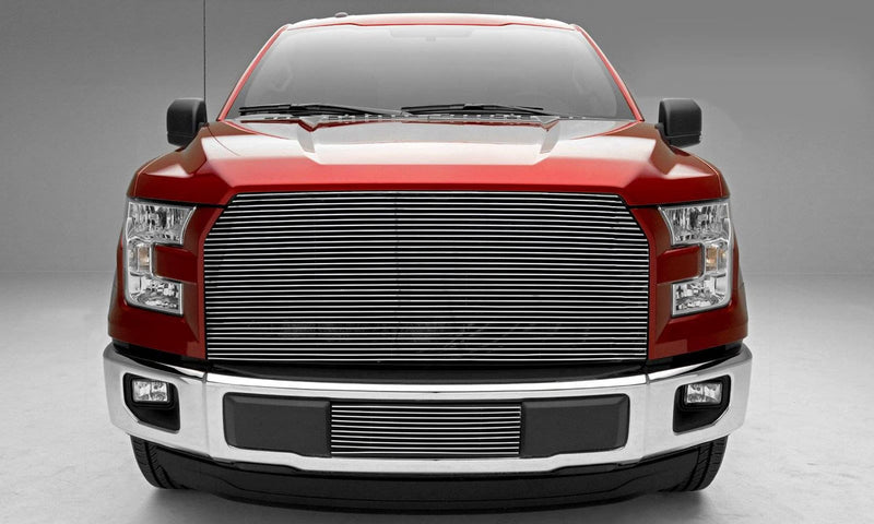 2015-2017 F-150 T-Rex Grilles Billet Grille, Polished, 1 Pc, Replacement, Does Not Fit Vehicles with Camera - PN #20573