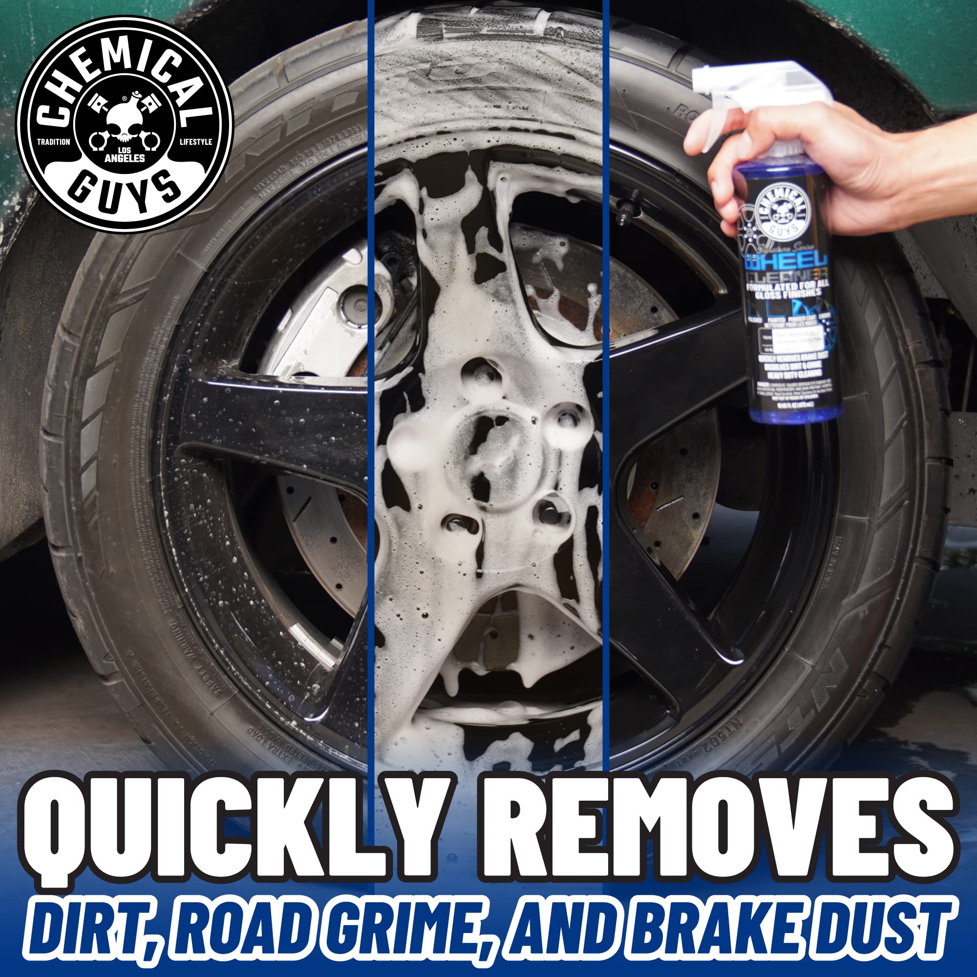 Chemical Guys Signature Series CLD_203 Wheel Cleaner, Formated For All Gloss Finishes, Safe for Cars, Trucks, SUVs, Motorcycles, RVs & More 128 fl oz (1 Gallon)