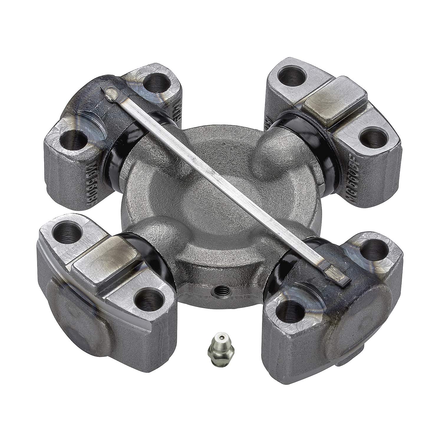 Premium MOOG Greaseable Universal Joint for Allis-Chalmers, Case, Cat, Clark, Champion, Deere, Eaton, Euclid, Fiat-Allis, Furukawa, IH, JCB, Komatsu, Massey-Ferguson, Michigan, Steiger & Terex (6C - 4 HWD)