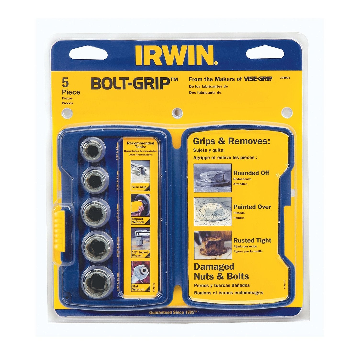 5 Piece Irwin Bolt Extractor Set 394001