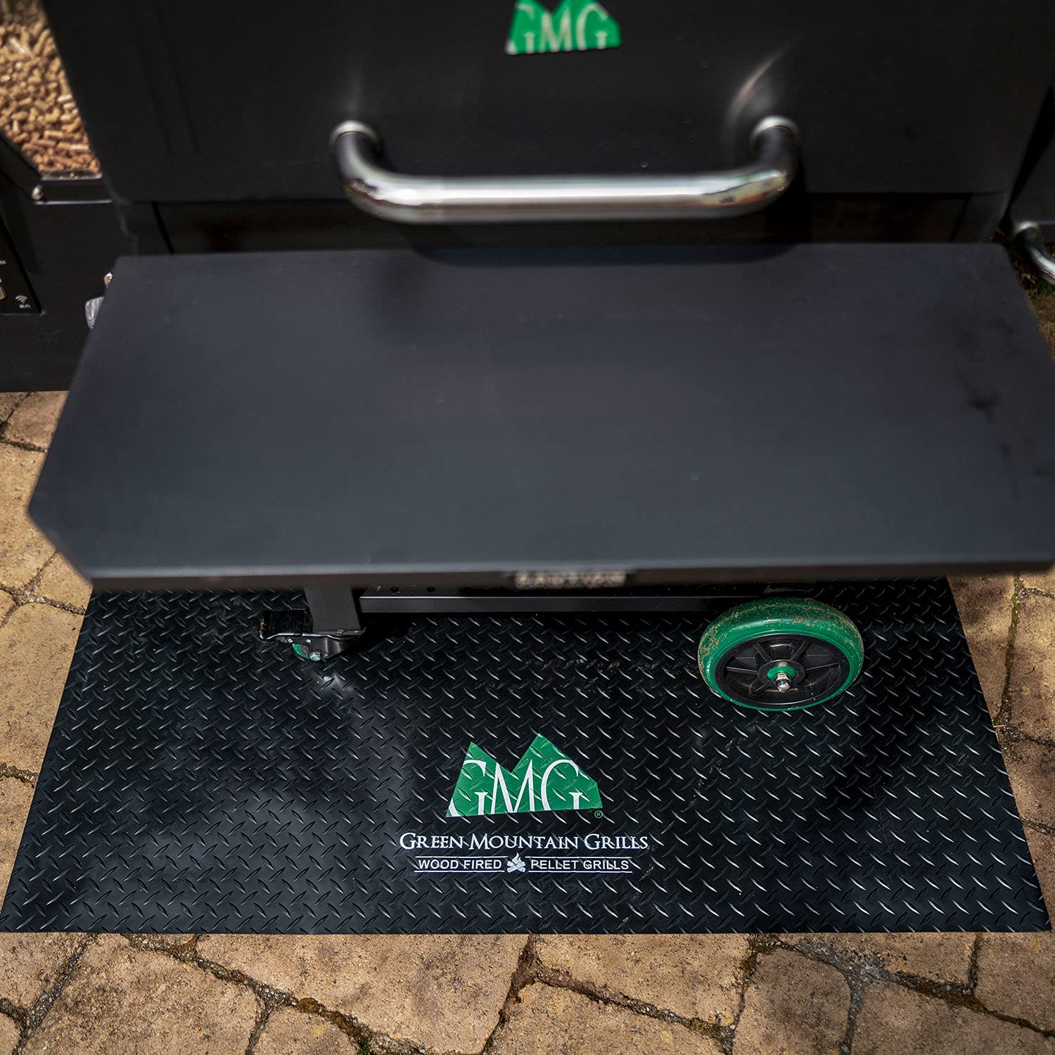GMG BBQ Grill Smoker Green Mountain Grills Ultra-Durable Premium Floor Mat Deck Protector - GMG-4111