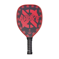 Graphite Onix Evoke Tear Drop Pickleball Paddle Features Tear Drop Shape, Polypropylene Core, and Graphite Face, Red