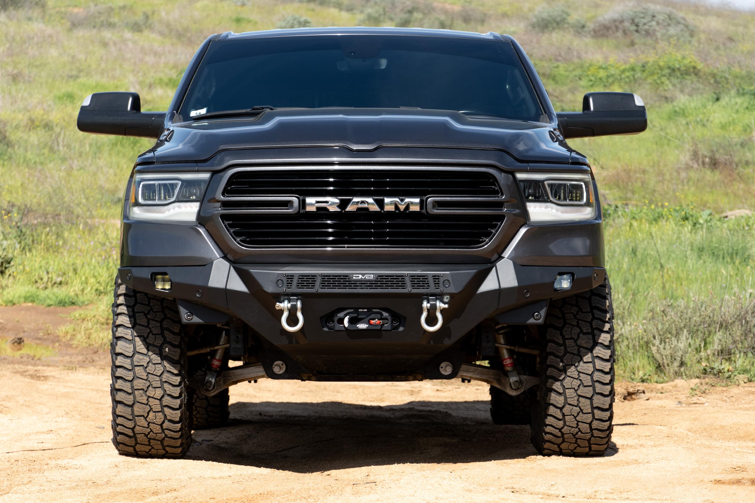 Offroad DV8 Spec Series Front Bumper for 2019-2024 Ram 1500 | Winch Mount | (2) 3" Light Pod Mounts | 20" LED Light Bar Mount | (2) 1" Thick D-Ring Mounts | No Modification Required