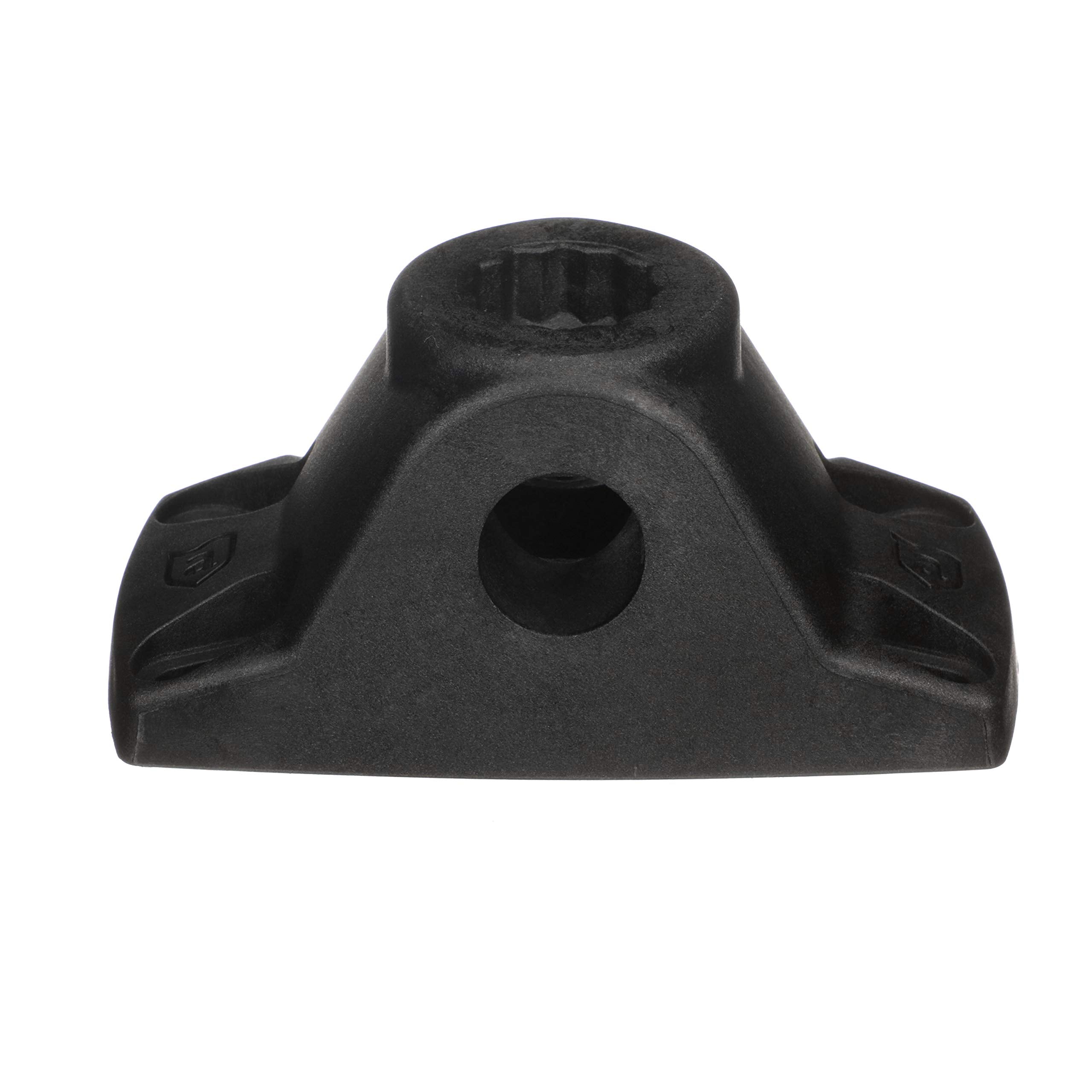 Attwood Heavy-Duty Fishing Rod Holder Combo Mount 5011-7, Mounts on Top or Side of Gunwale, Positive Lock, Black