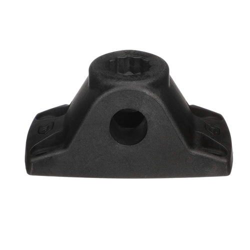 Attwood Heavy-Duty Fishing Rod Holder Combo Mount 5011-7, Mounts on Top or Side of Gunwale, Positive Lock, Black