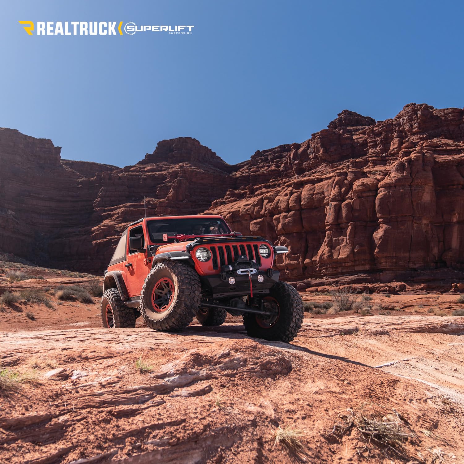 SUPERLIFT SUSPENSION RealTruck 4" Lift Kit for Jeep Wrangler JL | Complete Lift Kit with Shock Extensions | K176 | Fits 2018-2023 Jeep Wrangler JL / JLU
