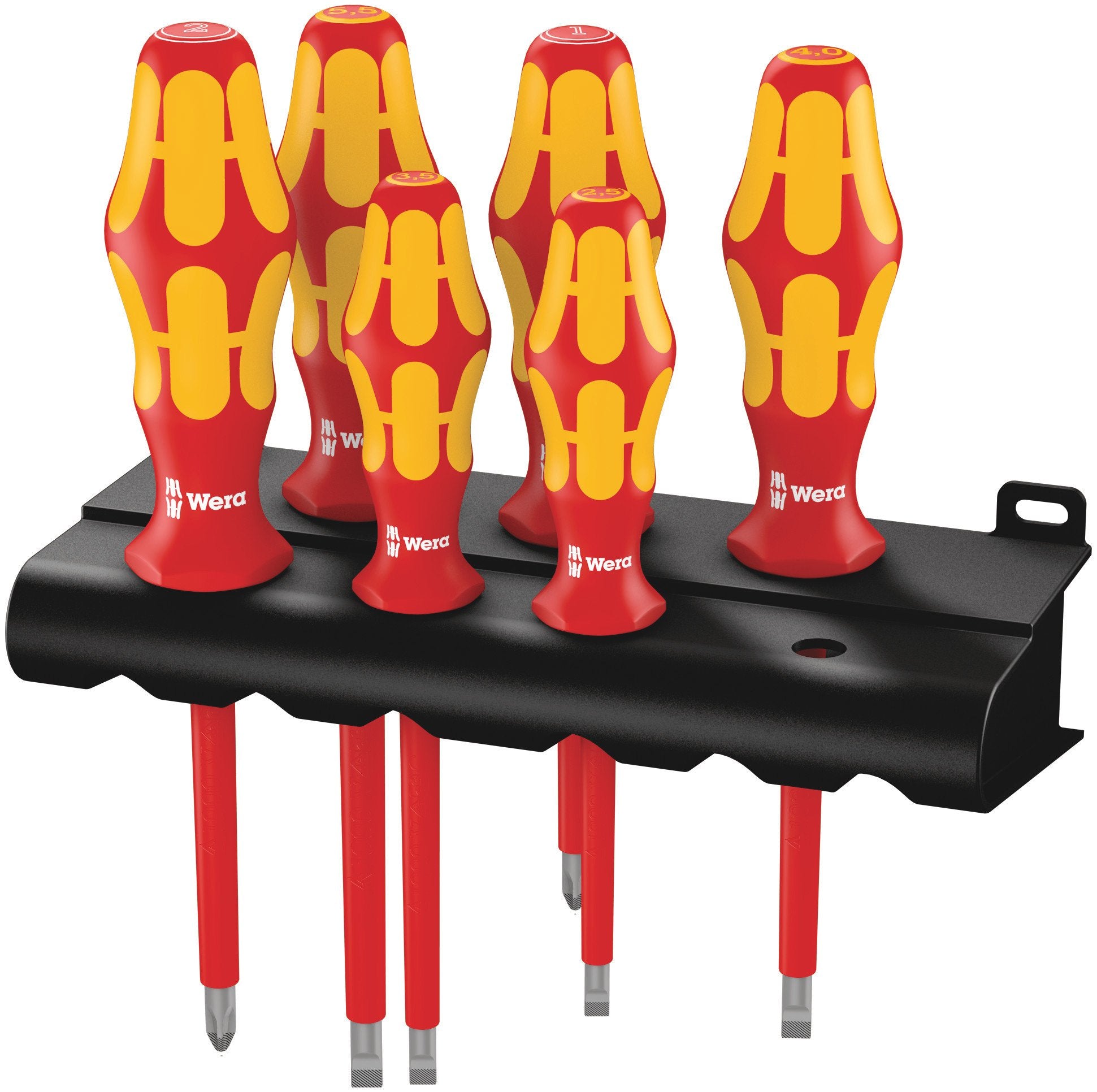 Wera - Kraftform Plus 5006145001 160i/6 Insulated Professional Screwdriver Set, 6-Piece
