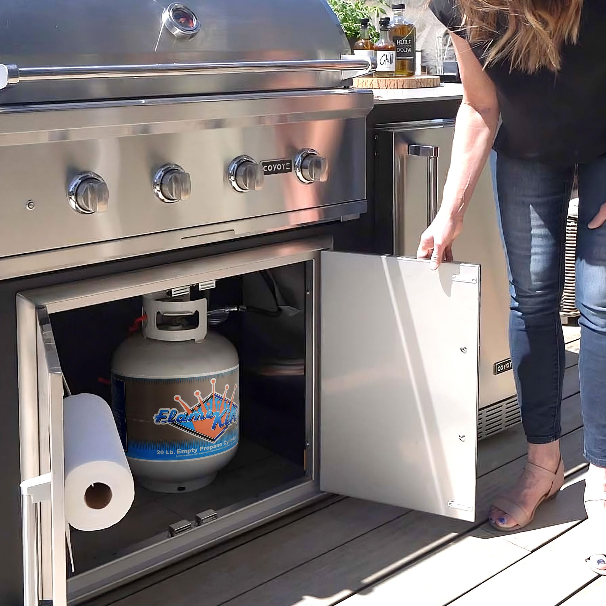 Manchester Tank & Equip Flame King 10504 Grill Propane Tank, 20 lb