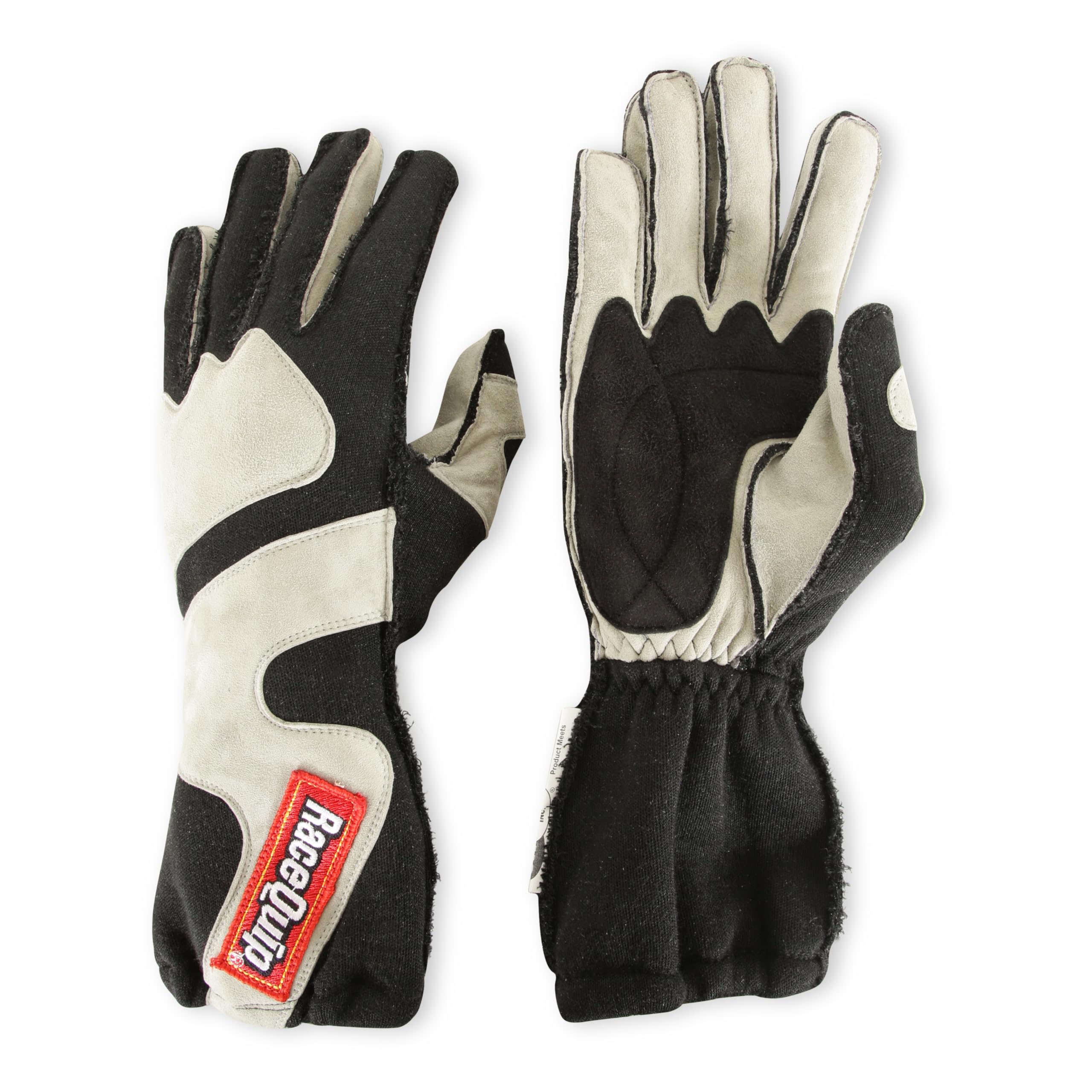 356603RQP RaceQuip® 356 Series Driving Gloves - SFI 3.3/5 - Black/Gray - Medium