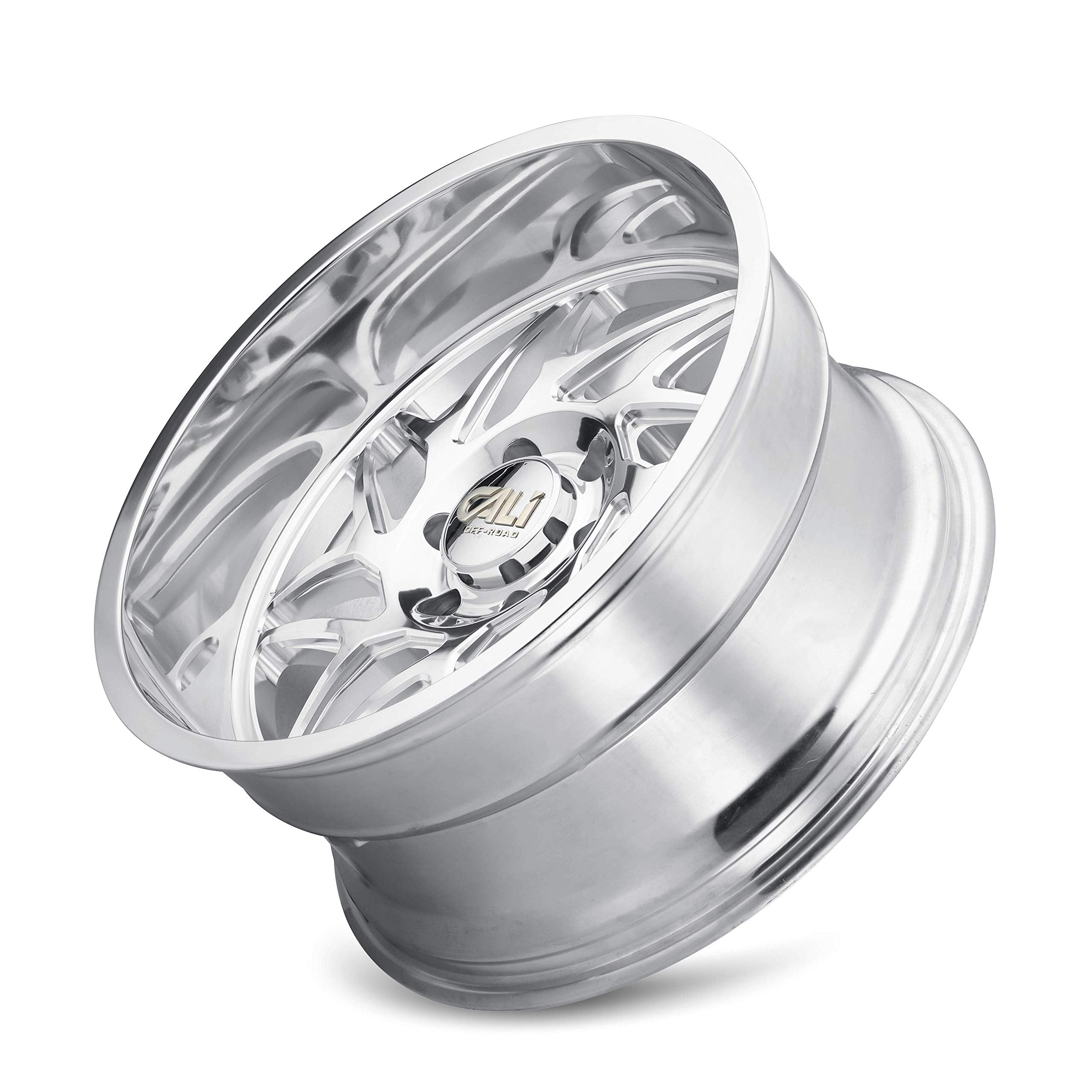 GEMINI-9112 CALI OFF-ROAD Milled, Milled Lip, Milled Spokes Wheel with Polished (20 x 10. inches /0 x 0 inches, -25 mm Offset)