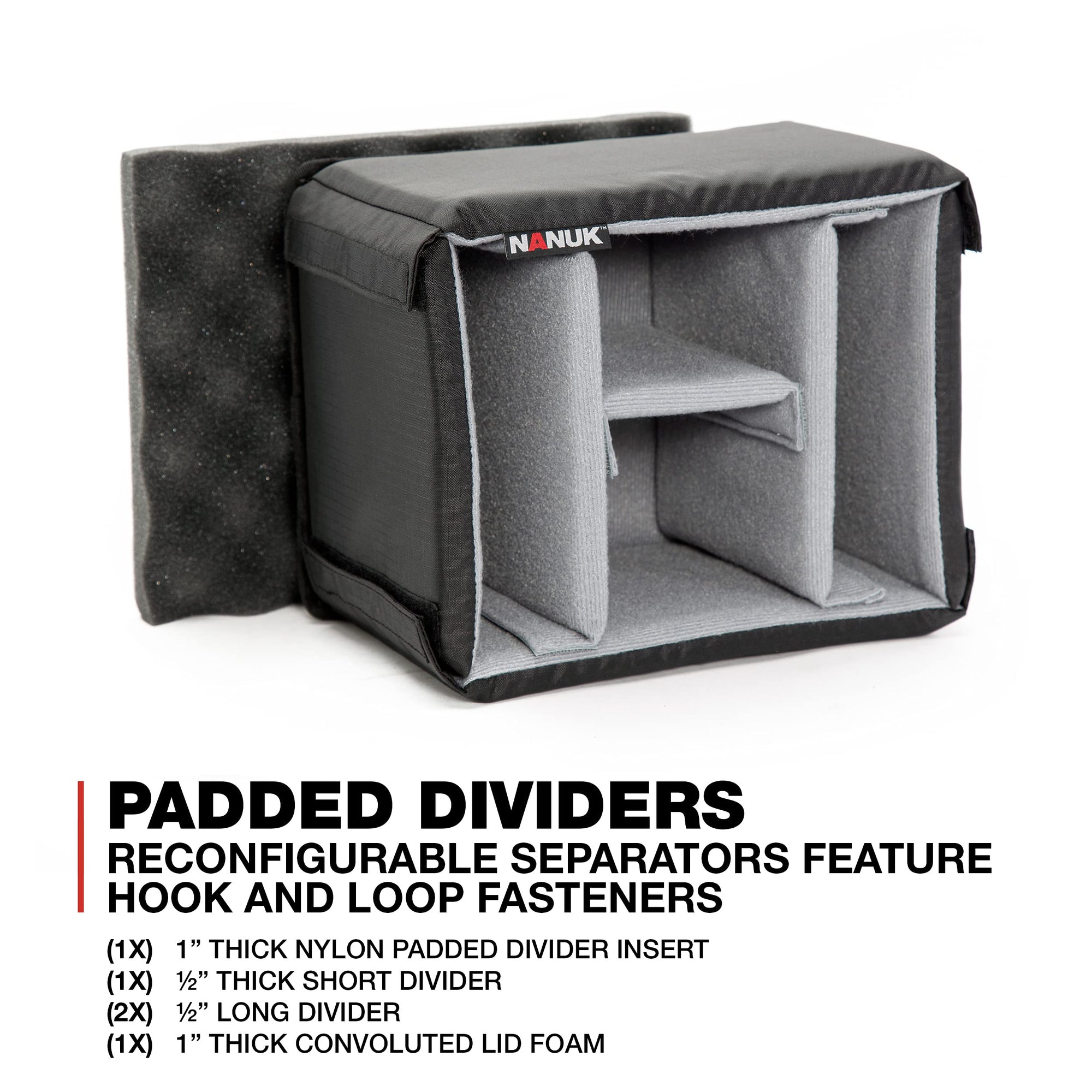 Waterproof Nanuk 908 Hard Case with Padded Dividers - Silver