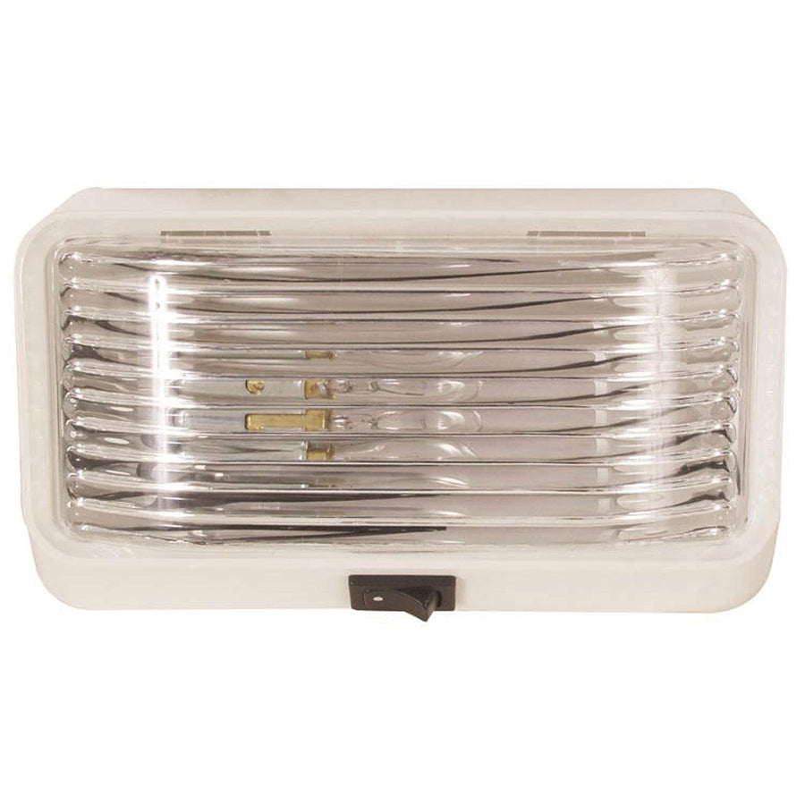 Rectangular Optronics Porchlight RVPL3CFS - Clear, White Housing