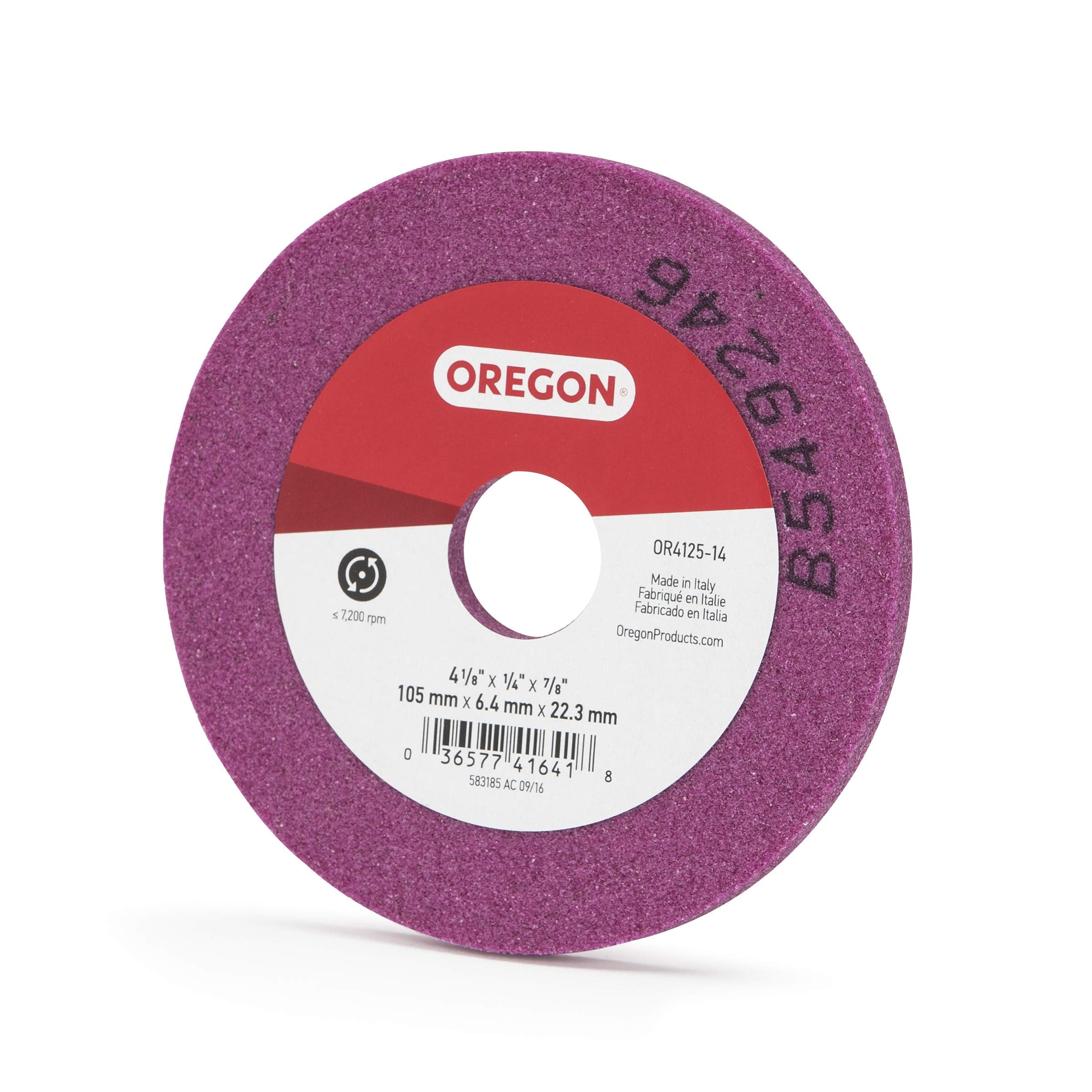 Oregon Grinding Wheel OR4125-14A for Saw Chain, 4-1/4-Inch by 1/4 Inch