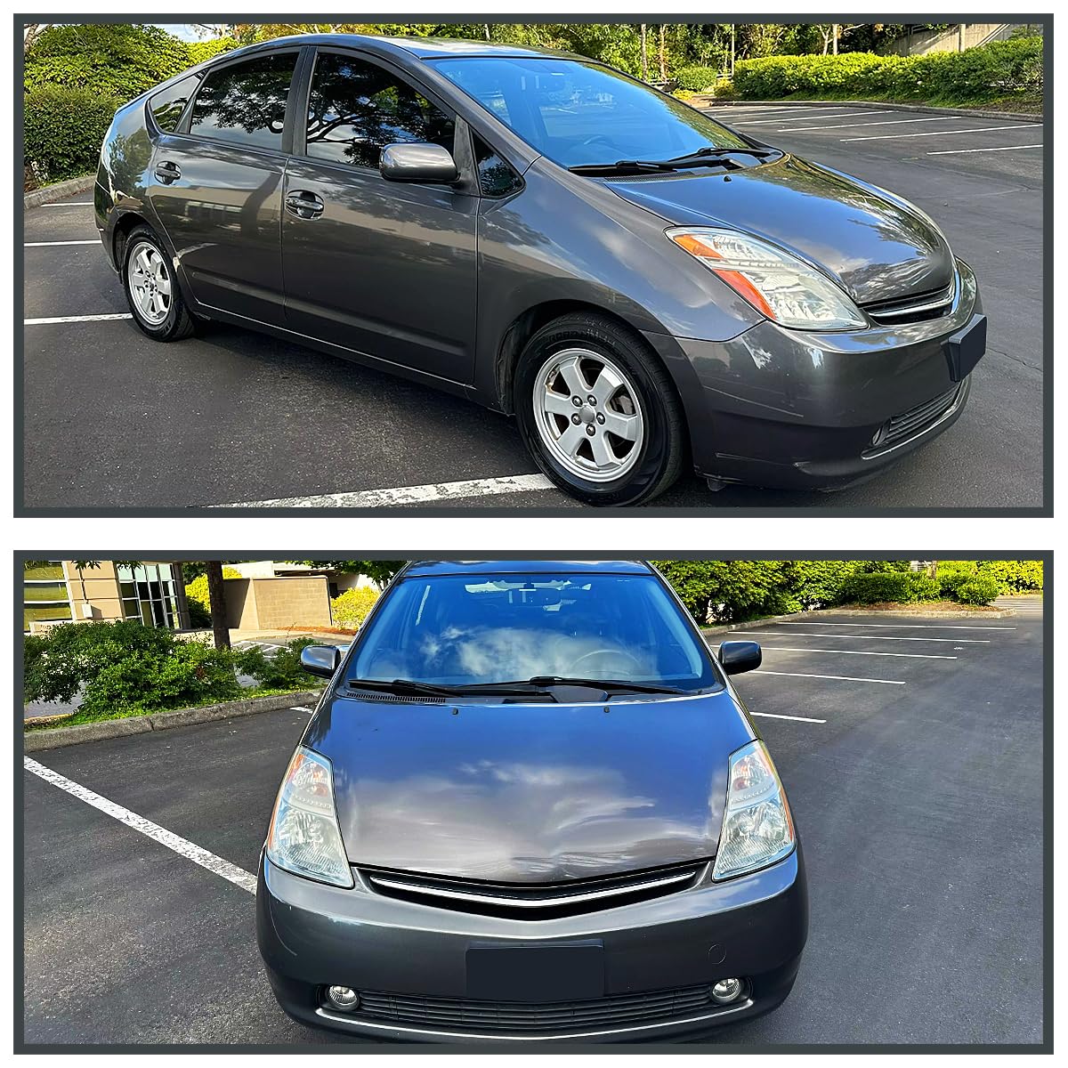Chrome Headlights SPEC-D TUNING Compatible with 2006-2009 Toyota Prius, Left + Right Pair Headlamp Assembly