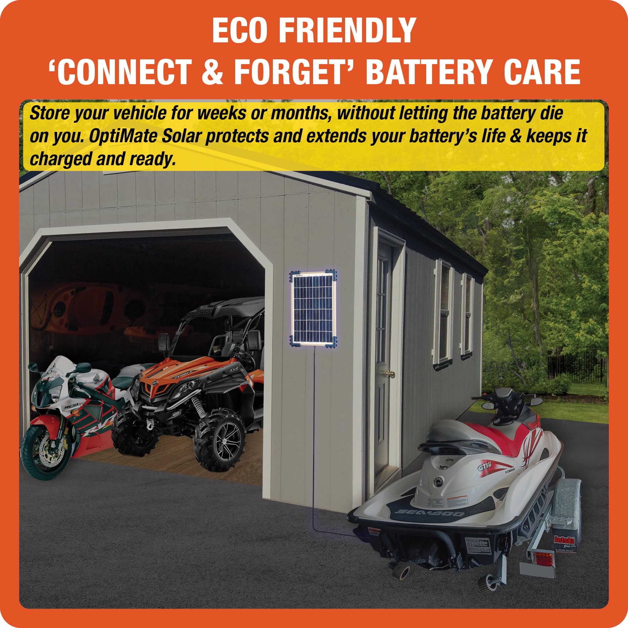 Solar Optimate Duo 10W, TM522-D1, 6-Step 12V / 12.8V 0.83A Weatherproof Charger & Battery Saving maintainer