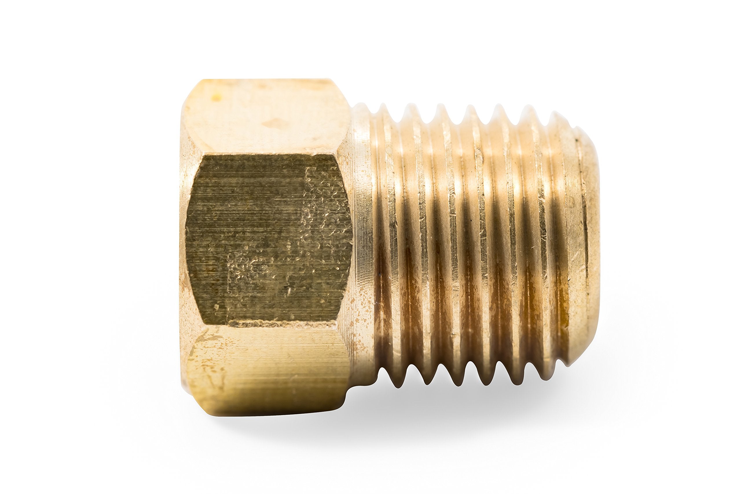 1/4" Male NPT x Camco 59954 1/4" Female Propane Fitting Inverted Flare with Check Valve