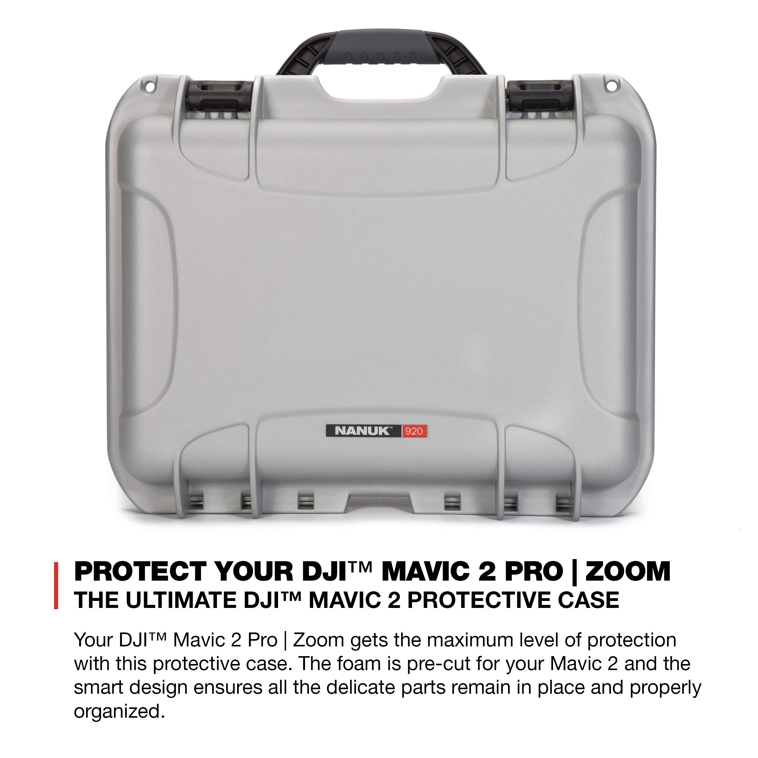 Nanuk Case for DJI Mavic 2PZ w/foam insert - Silver 920-MAV2PZ5