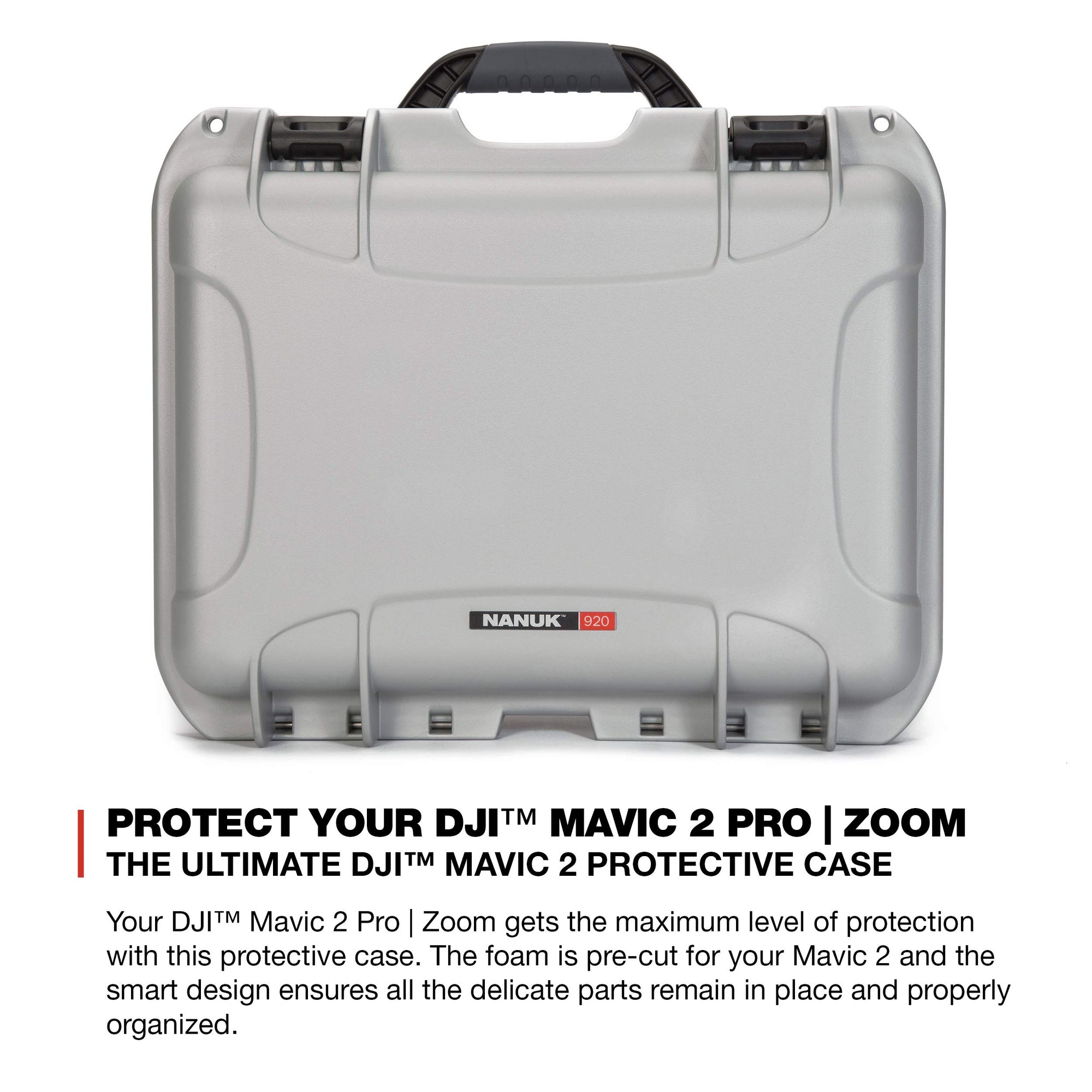 Nanuk Case for DJI Mavic 2PZ w/foam insert - Silver 920-MAV2PZ5