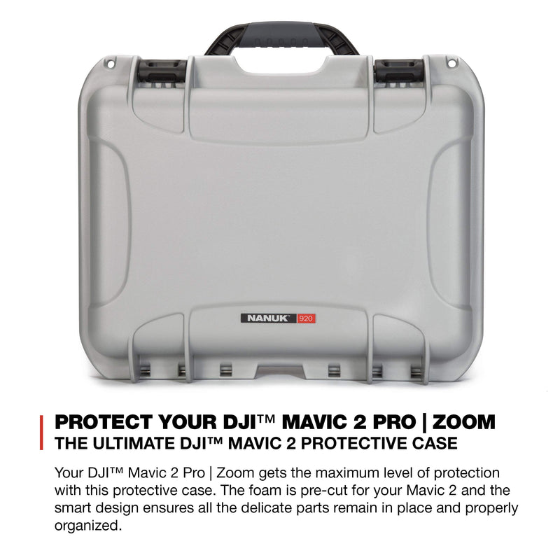 Nanuk Case for DJI Mavic 2PZ w/foam insert - Silver 920-MAV2PZ5