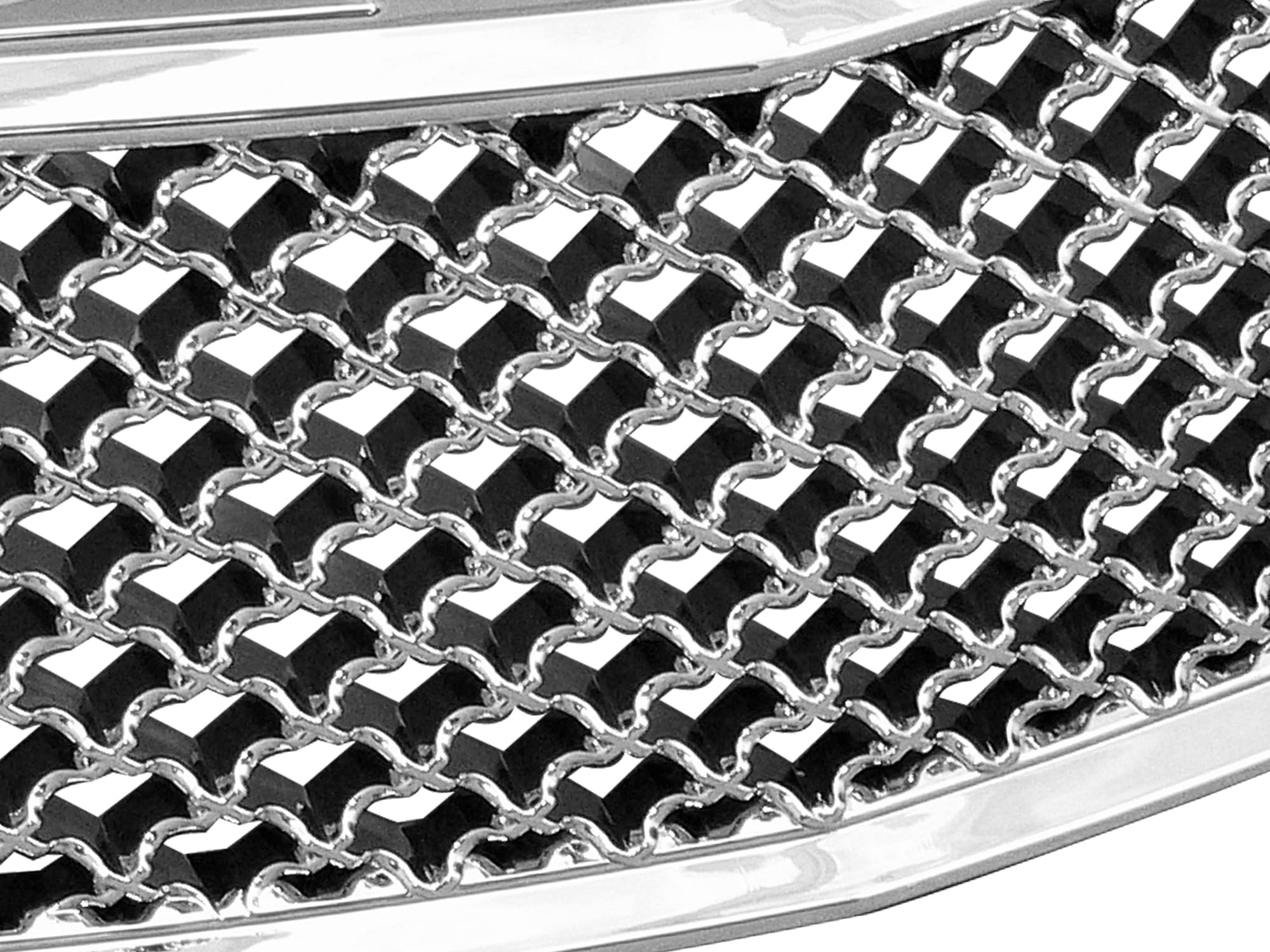 7147096 Armordillo USA Chrome Mesh Front Hood Grille Fits 2000-2005 Chevy Impala