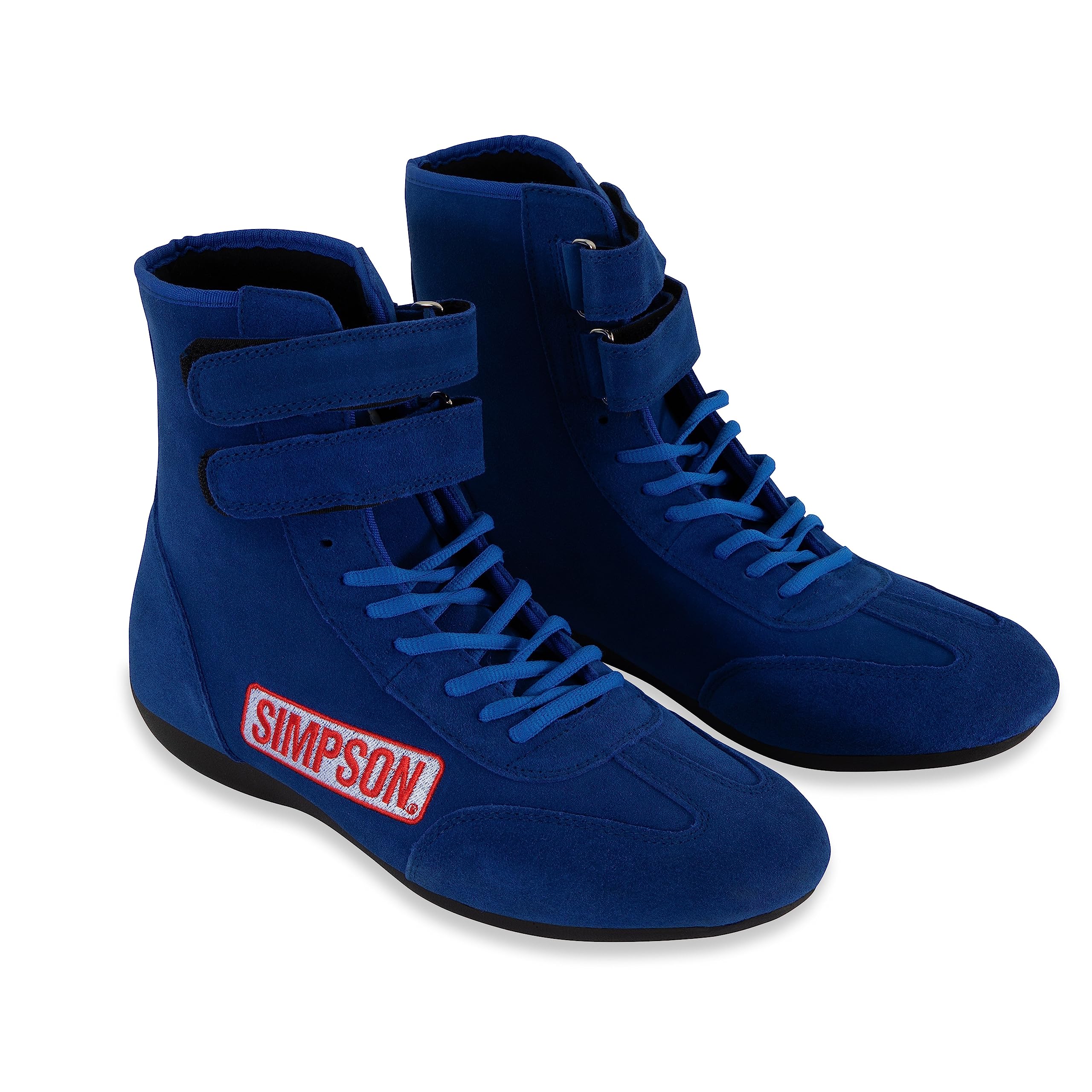 High Top Simpson Racing Shoes Adult Size 9 Blue Pair 28900BL