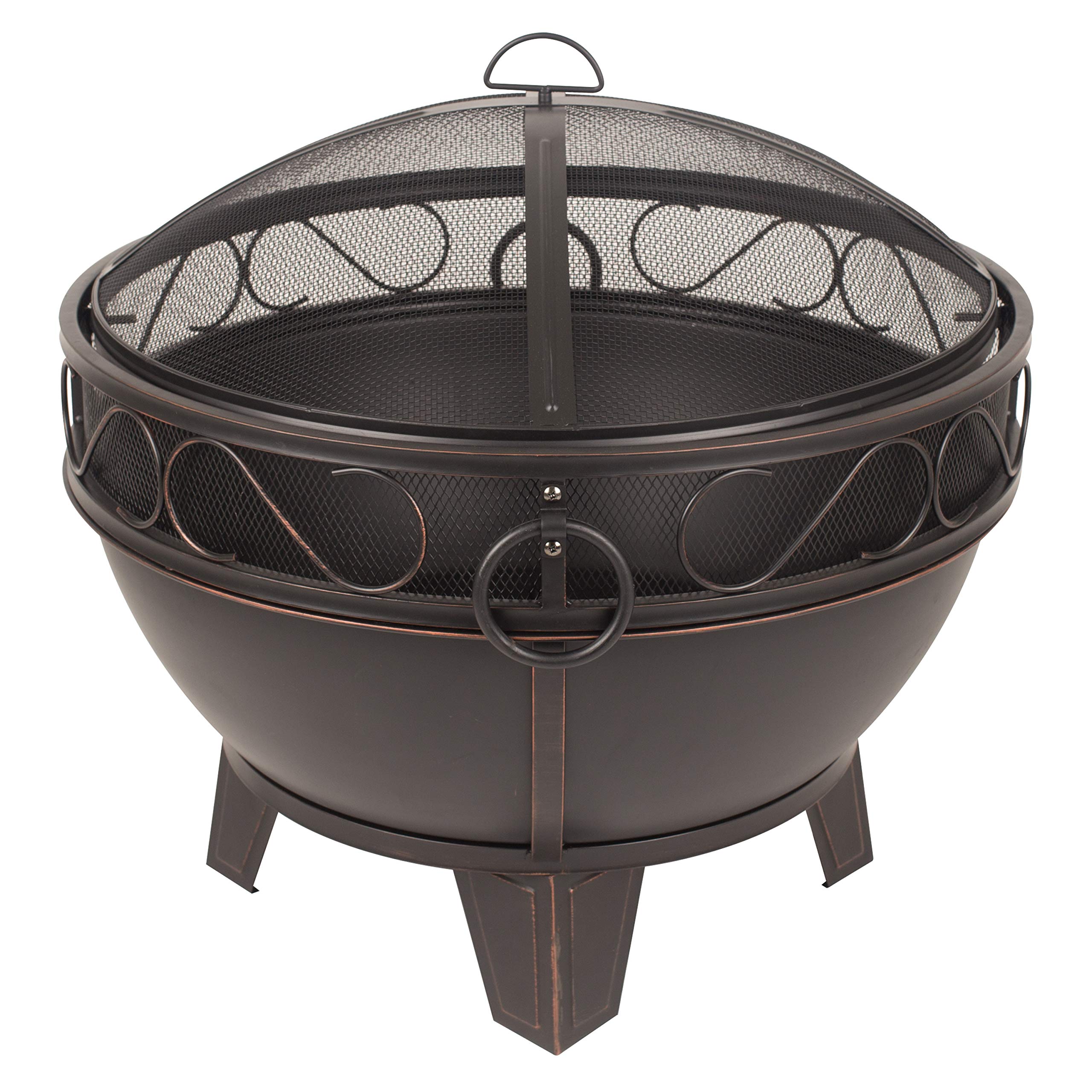 GHP Group Bellora OFW295R Fire Pit, Rubbed Bronze