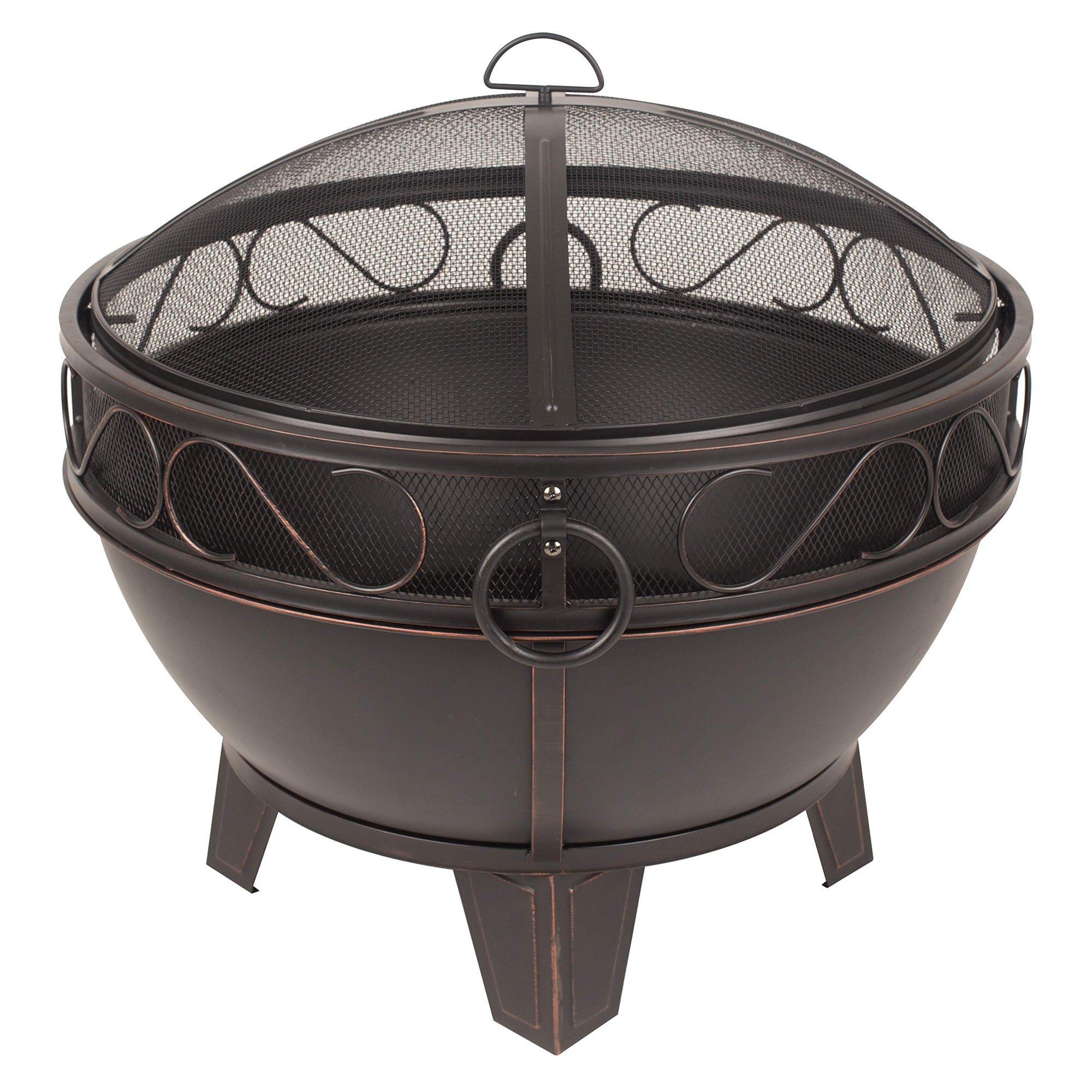 GHP Group Bellora OFW295R Fire Pit, Rubbed Bronze