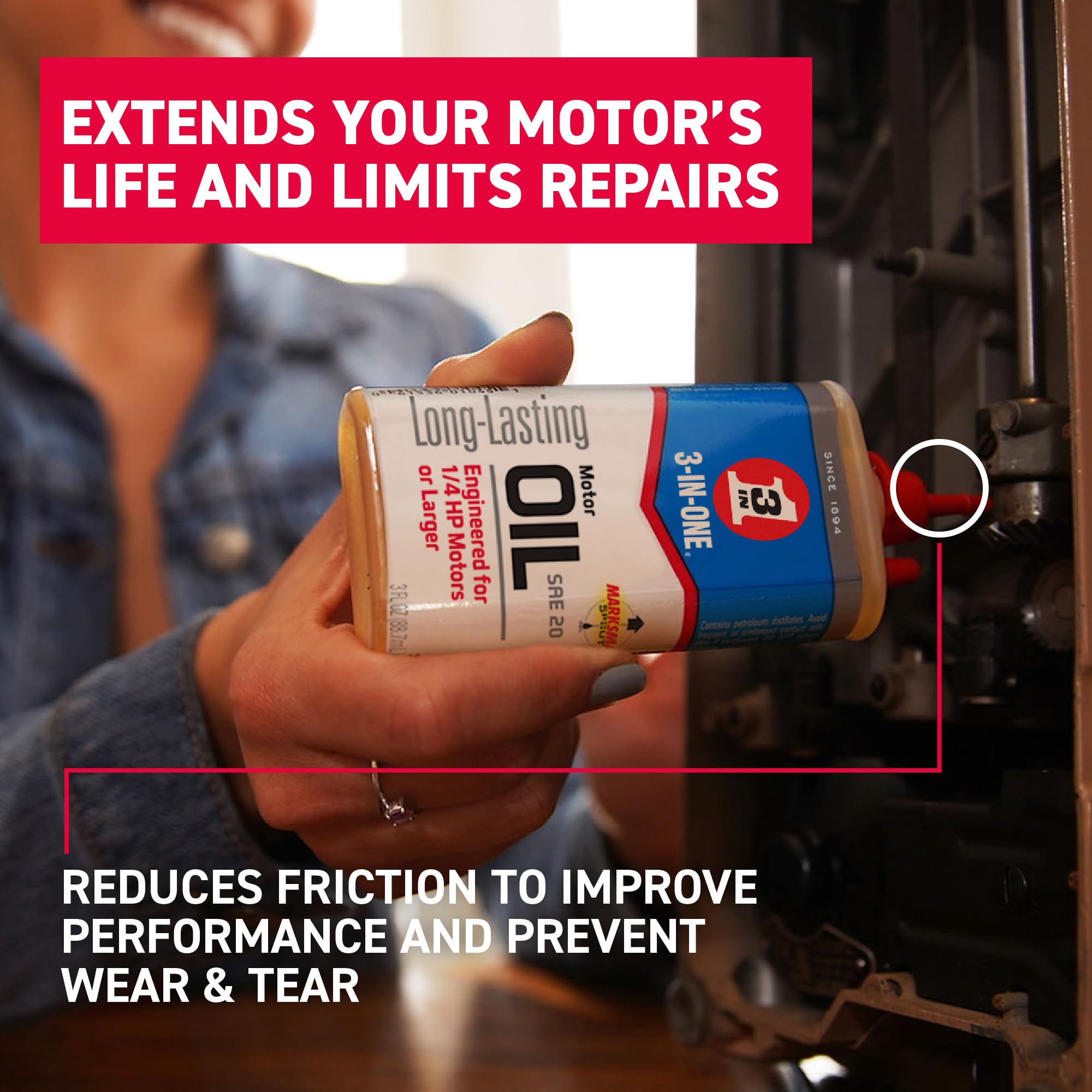 Motor Oil 3-IN-ONE-10045, 3 OZ (pack of 1)