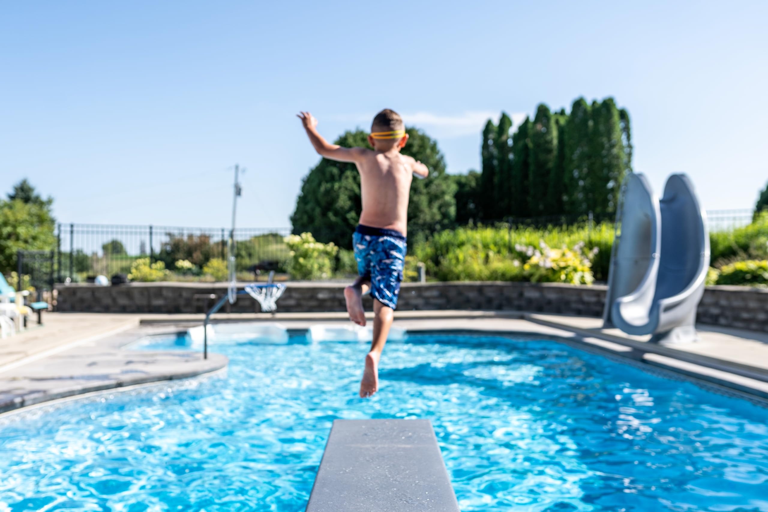 18" U Frame Diving Board - Global Pool Products - Polished Stainless Steel Base - GPP-DB-UB18-SS