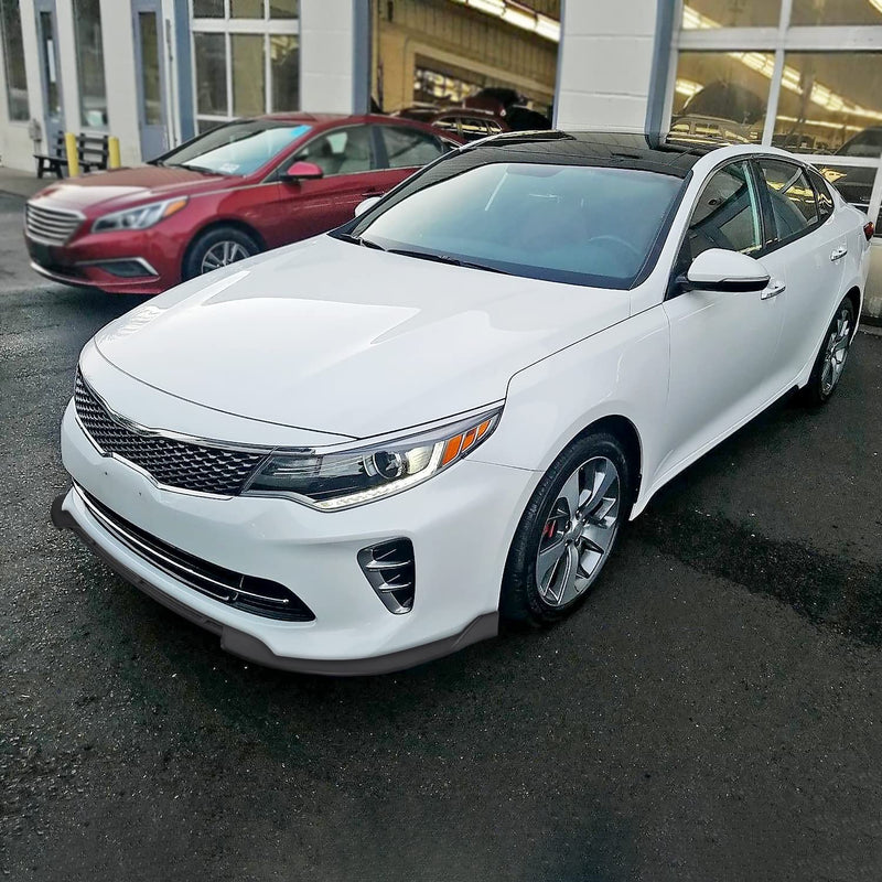 Matte Black Spec-D Tuning Front Bumper Lip Compatible with 2016-2018 Kia Optima SXL