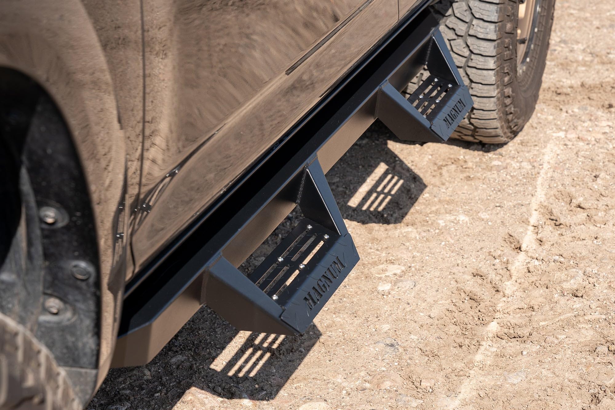 Compatible Magnum RT Drop Steps Running Boards Black with 2010-2024 4Runner Without Factory Cladding