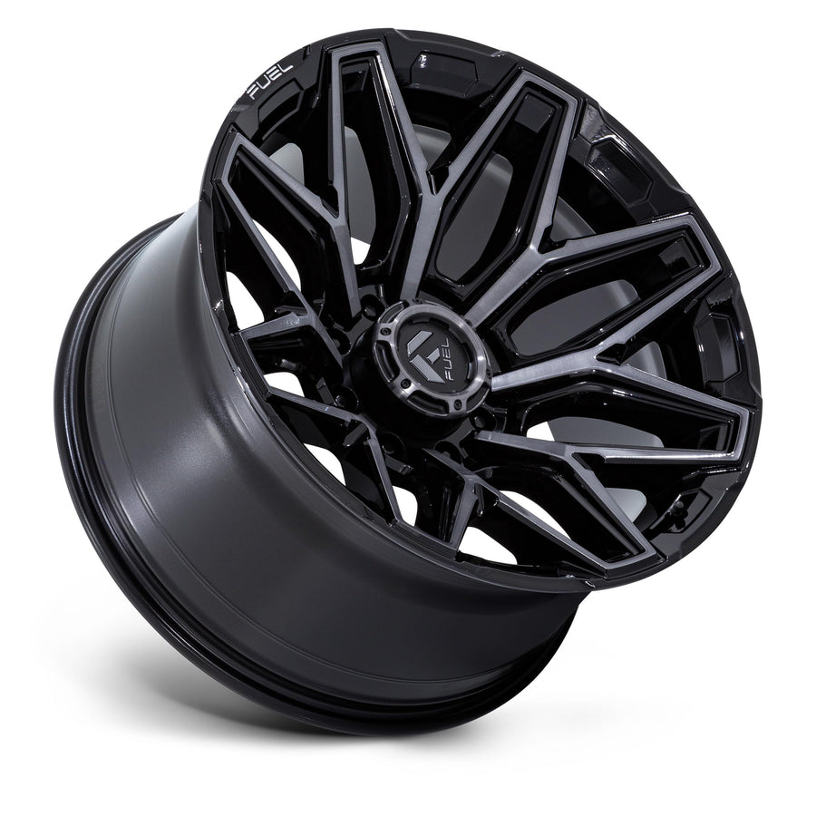 FUEL OFF-ROAD 22X10 FLUX 8X170 4.79-18mm GLOSS BLACK BRUSHED FACE WITH GRAY TINT - FC854BT22108718N