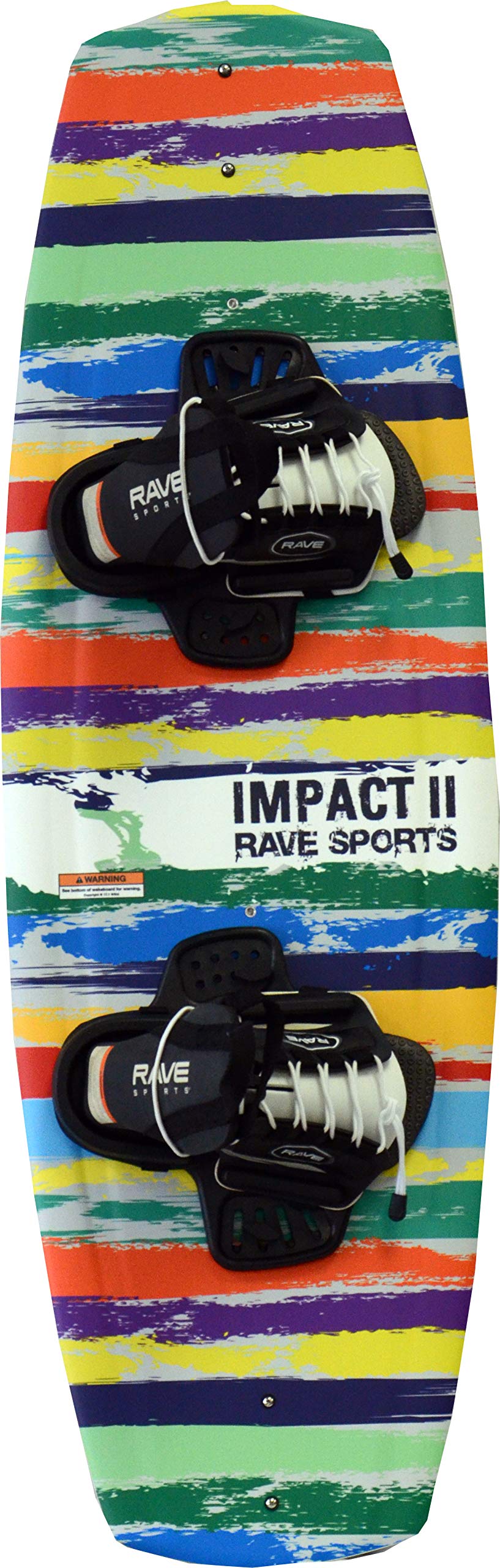 RAVE Sports Impact Jr. Wakeboard and Youth Bindings Package for Kids, Teens, Young Adults for All Skill Levels; Easy to Learn and Use
