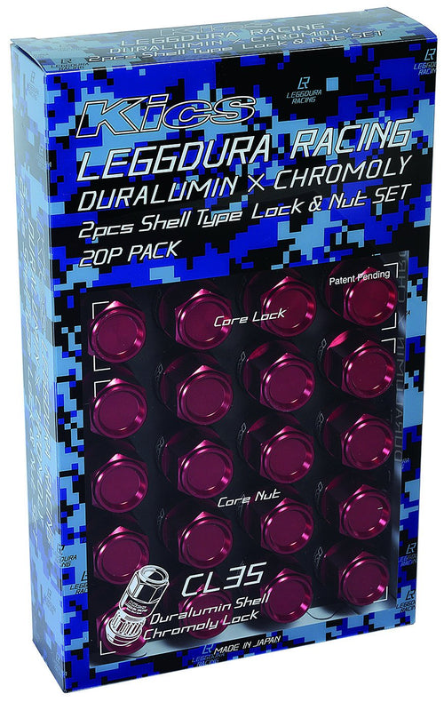 EI (The Disaster Industrial) Kyo leggdura Racing Shell Type Lock & Nut Set (Cl35) redexyu-rare-singusixerutaipunatto (Lock & Nut Set) M12 X P1 X 5 , CL35-13R, red