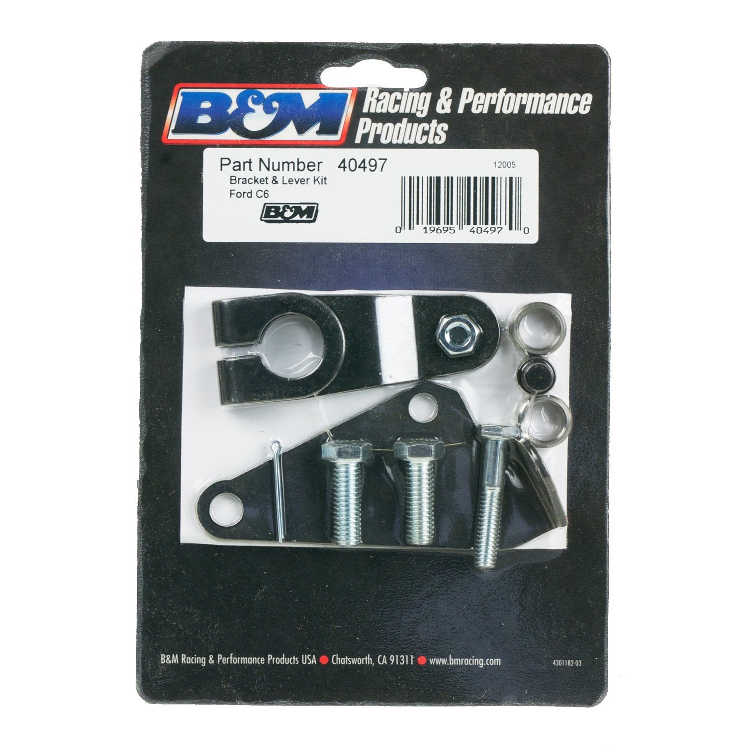 Steel B&M 40497 Transmission Bracket Kit