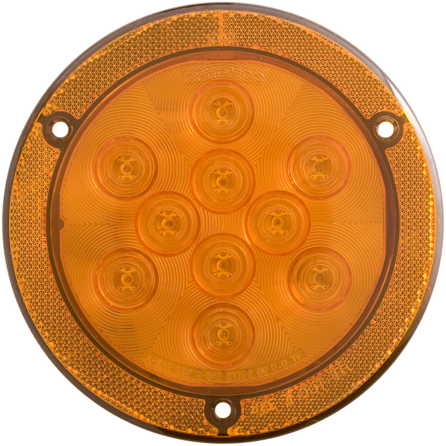 4" Round Optronics STL43ABXP Sealed LED Light, Amber