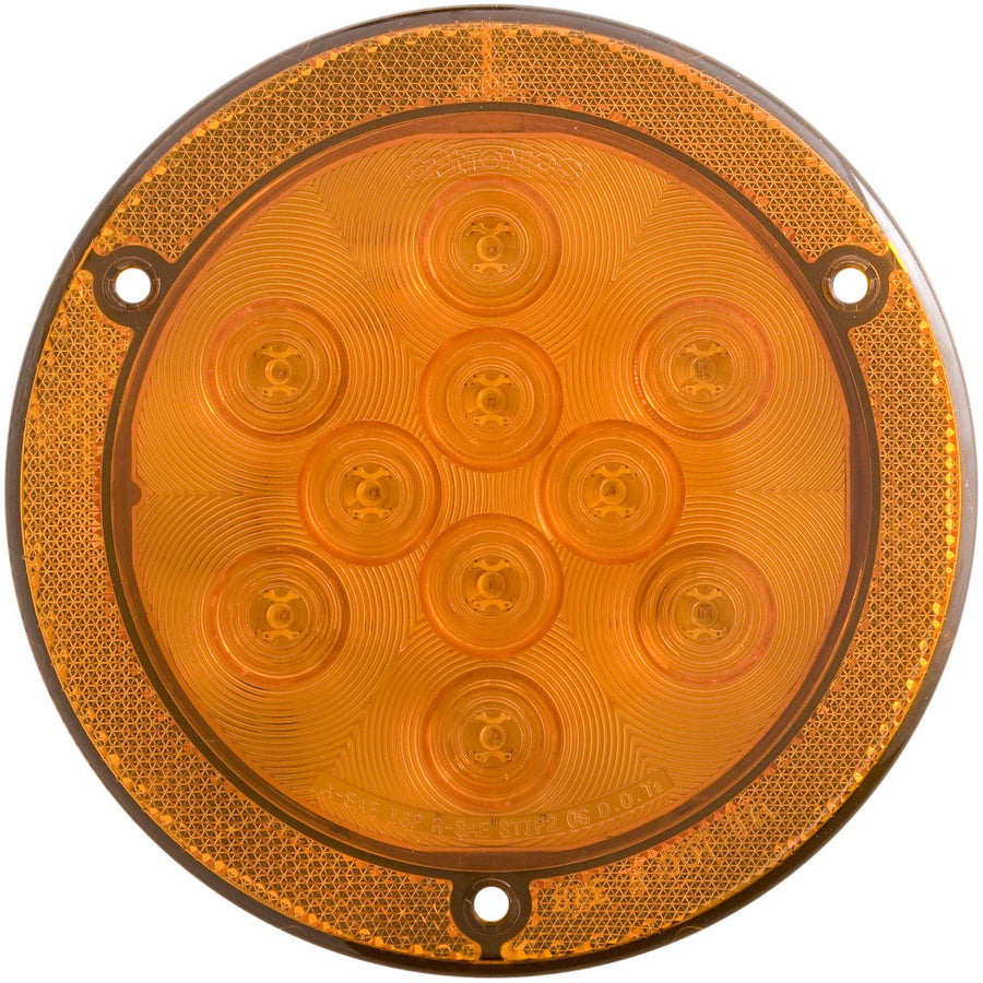 4" Round Optronics STL43ABXP Sealed LED Light, Amber