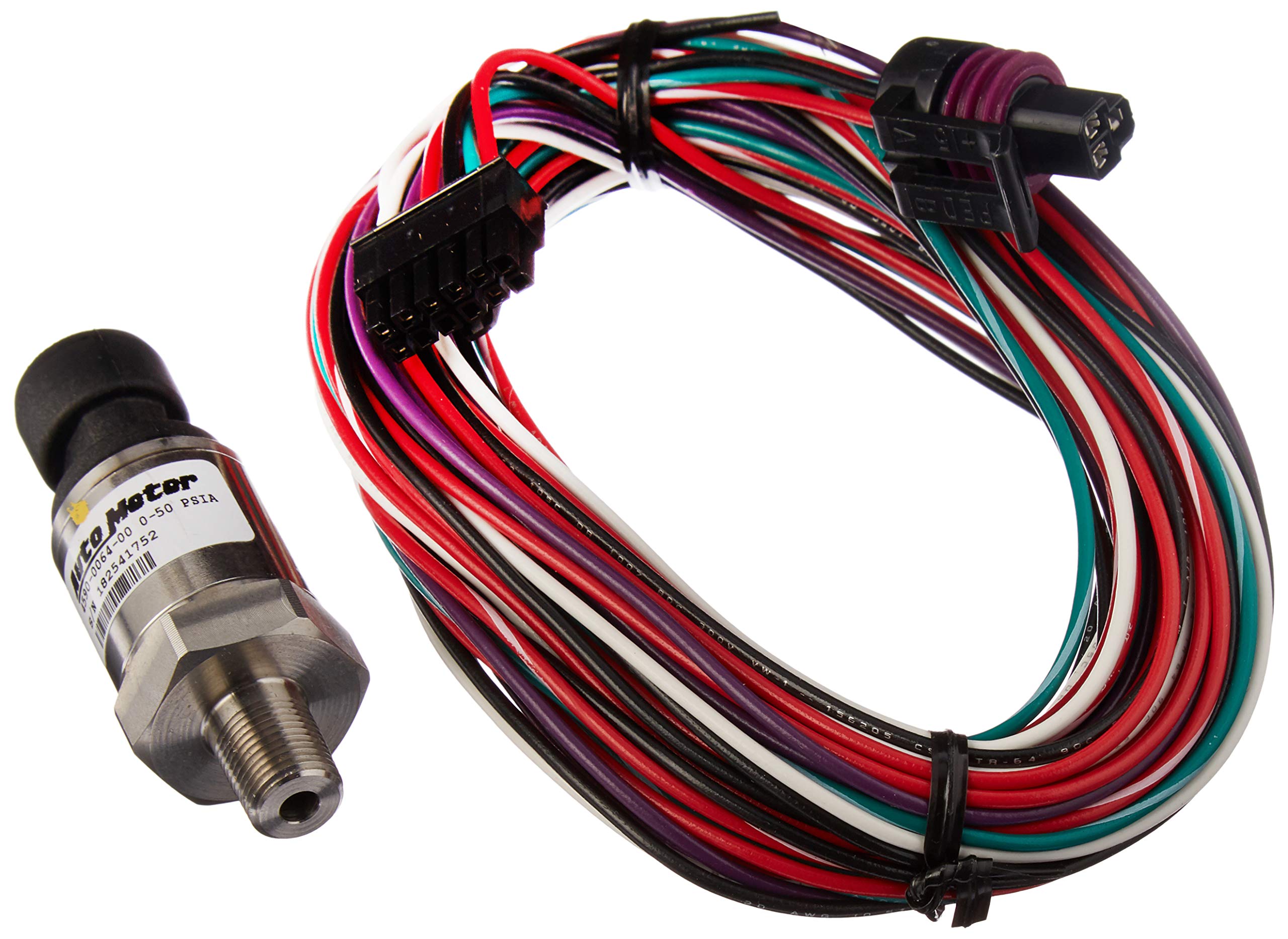 Autometer Gauge Spek-Pro Vac/Boost 2 1/16in 30Inhg-30psi Stepper Motor Peak & Warn Black/Smoke/Black